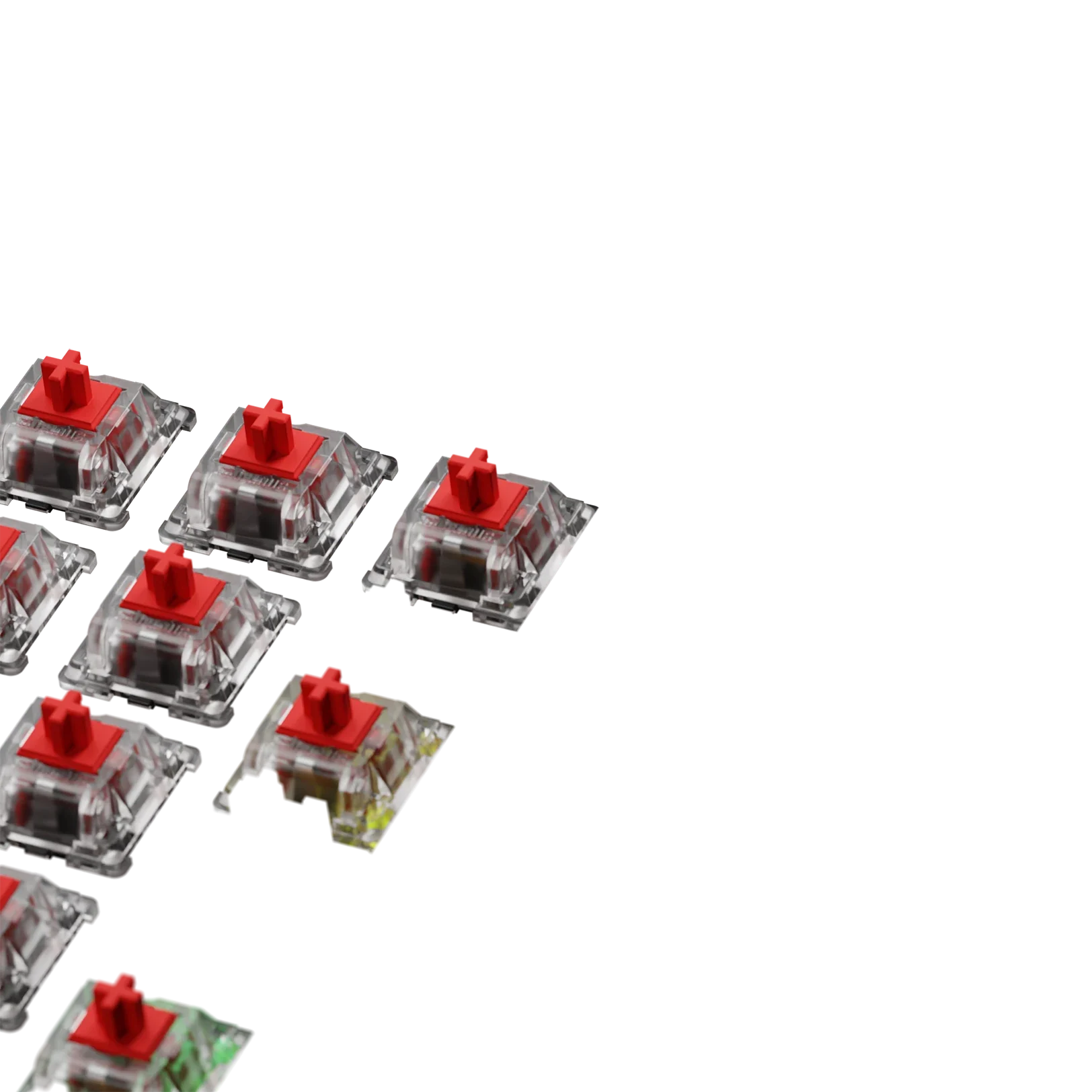Glorious Fox Standard MX 100 ISO Mechanical Keyboard Switches - Perfect for Gaming, Typing & Custom Keyboard Builds