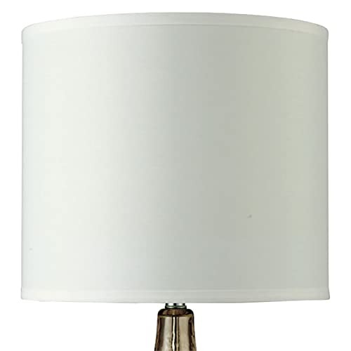 Harrington Contemporary Amber Orange Glass Table Lamp - Modern Home & Office Lighting for Living Room, Bedroom, or Study Desk