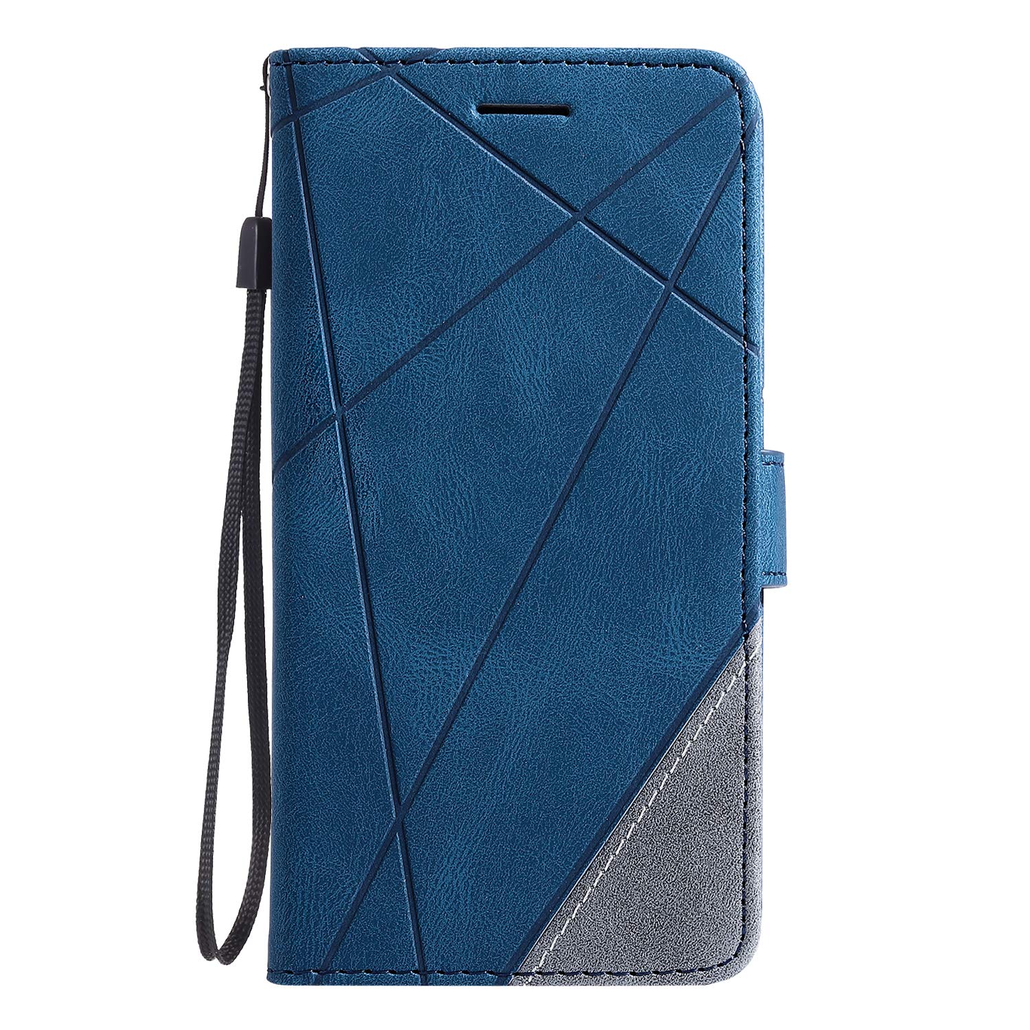Premium PU Leather Flip Case for OnePlus 8/8 5G (IN2010/IN2011/IN2013/IN2015/IN2019) - Blue Protective Cover with Card Slots | Perfect for Work, Travel & Daily Use