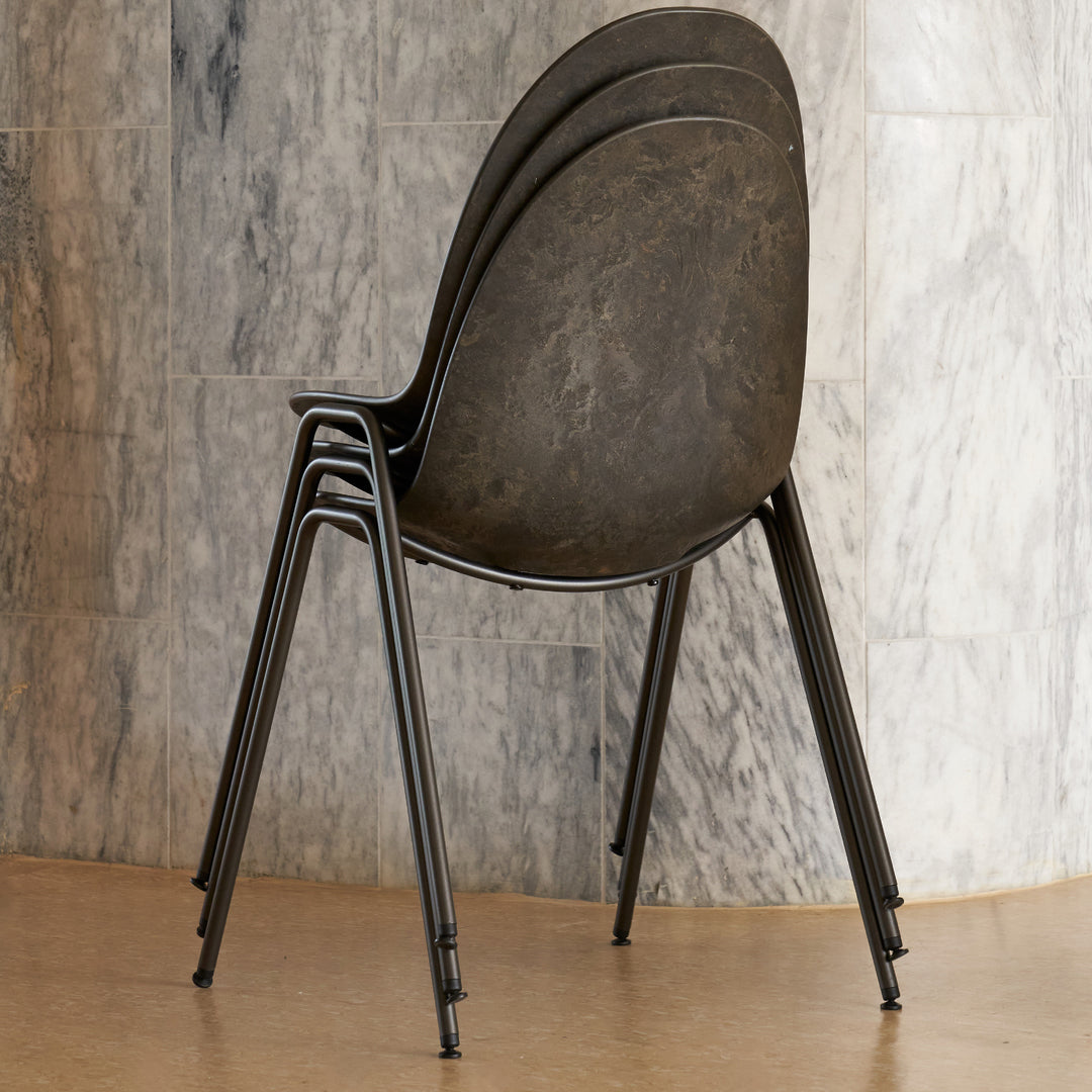 Eternity Modern Dining Chair - Mid Century Style Wooden Seat with Upholstered Cushion - Perfect for Kitchen, Dining Room & Breakfast Nook