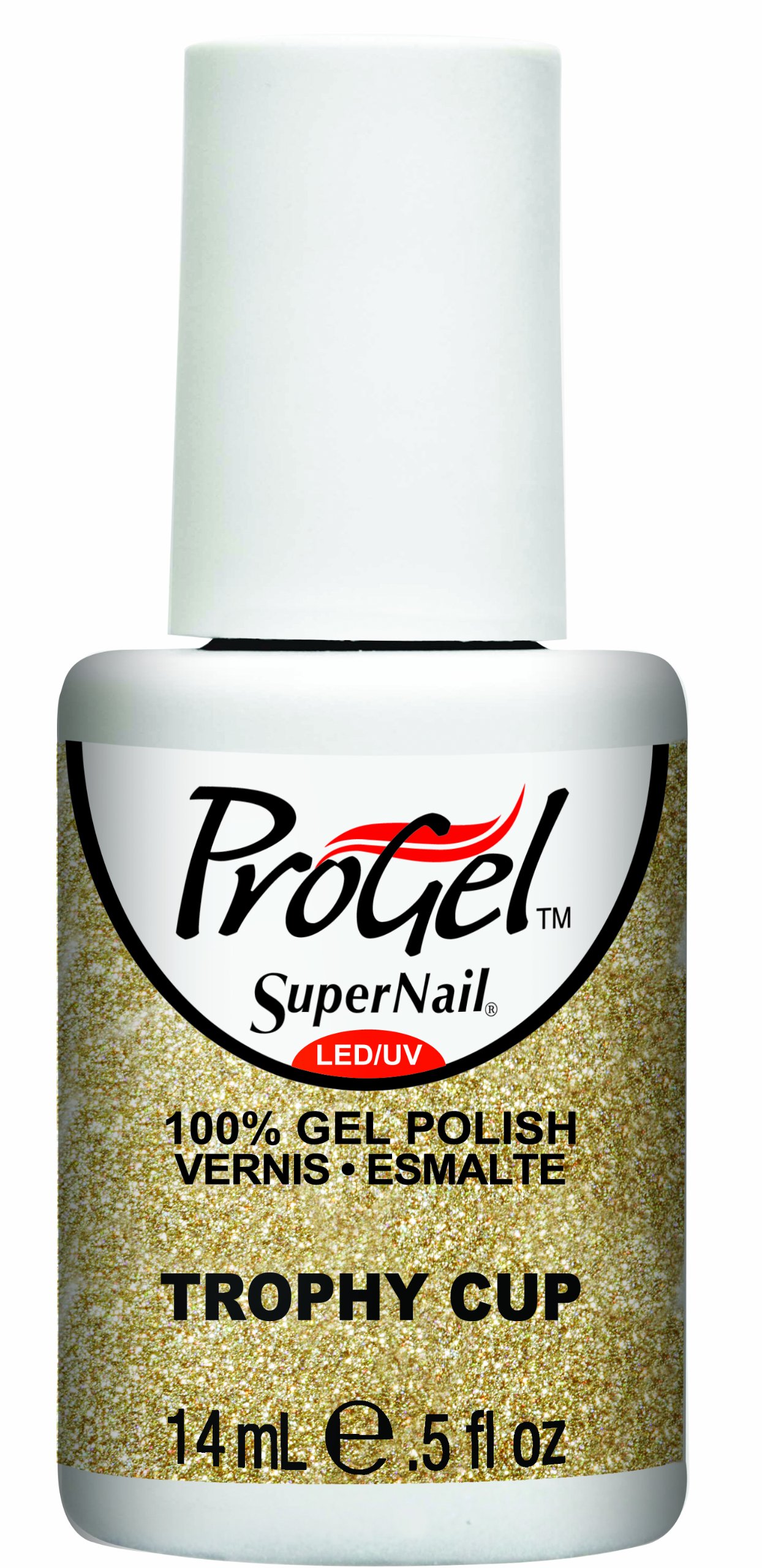 Supernail Gel Polish for Nails - Trophy Cup Glitter Nail Polish (0.5 Fl Oz) | Long-Lasting Shine for Manicures & Pedicures | Perfect for Parties, Weddings & Special Occasions