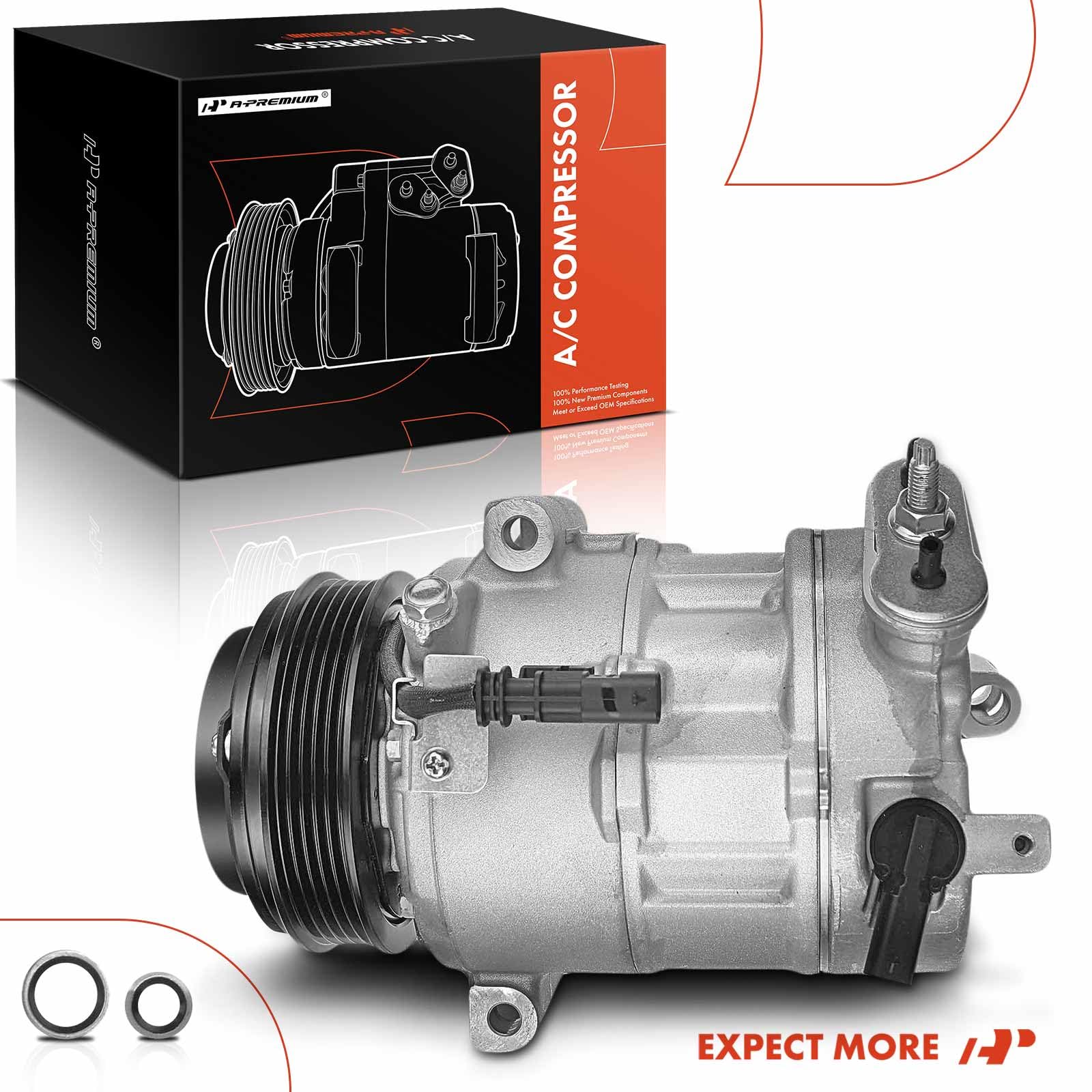 Premium AC Compressor with Clutch for 2016-2020 Chevrolet Malibu 1.5L - High Performance Replacement Part for Smooth Cooling in Summer Driving
