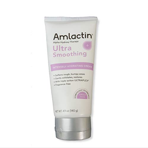 AMLACTIN Ultra Smoothing Body Lotion for Dry Skin - 4.9 oz (5-Pack) | Intensely Hydrating Cream with Lactic Acid for Keratosis Pilaris & Rough Skin | Perfect for Daily Moisturizing & Exfoliation