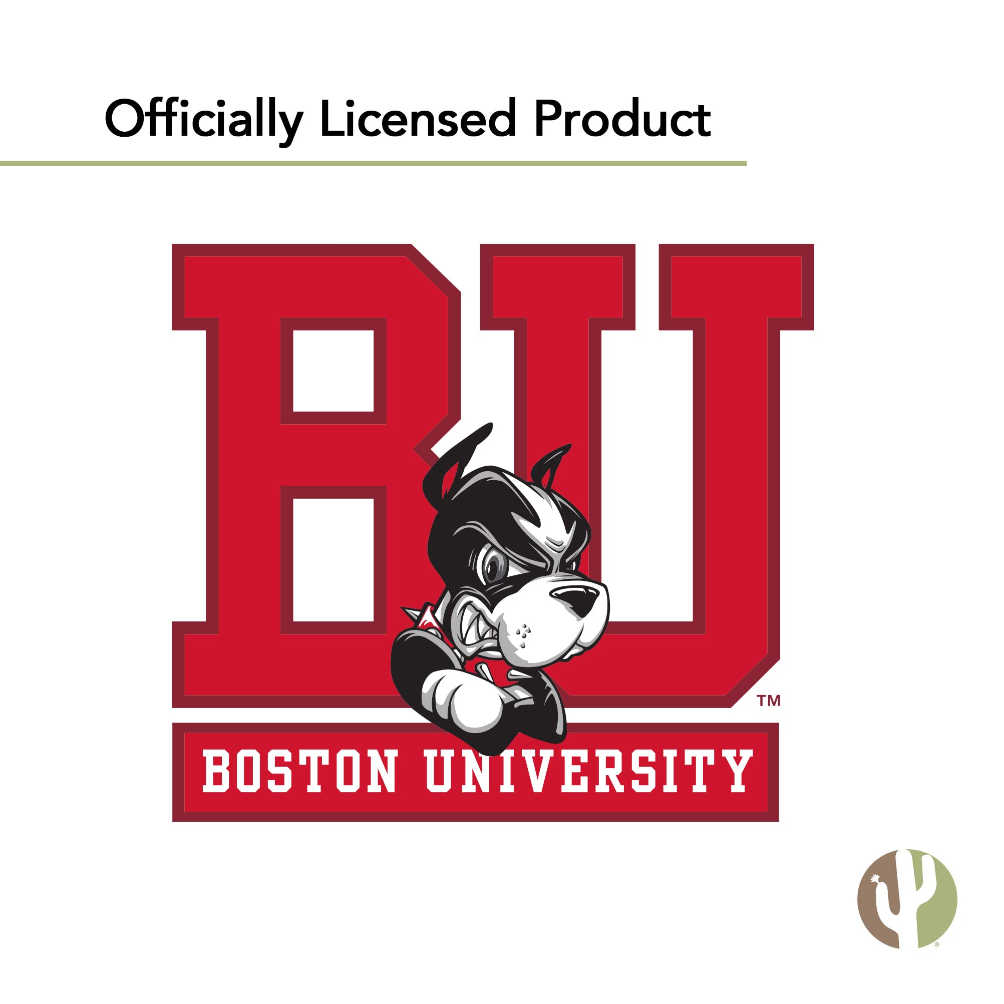 Boston University Terriers BU Desert Cactus Vinyl Decal Sticker - Waterproof Laptop, Water Bottle, Car, Scrapbook Decor - Perfect for College Students, Alumni & Fans (1-Pack)