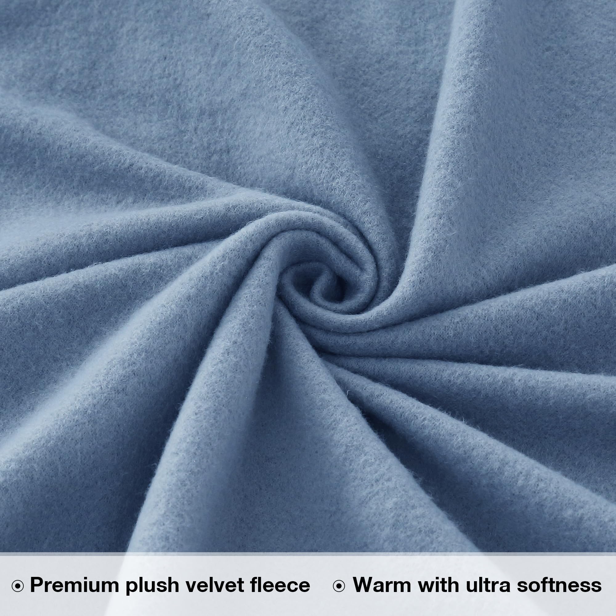 Softan Twin Micro Fleece Sheets Set - 3-Piece Plush Velvet Bedding with 15