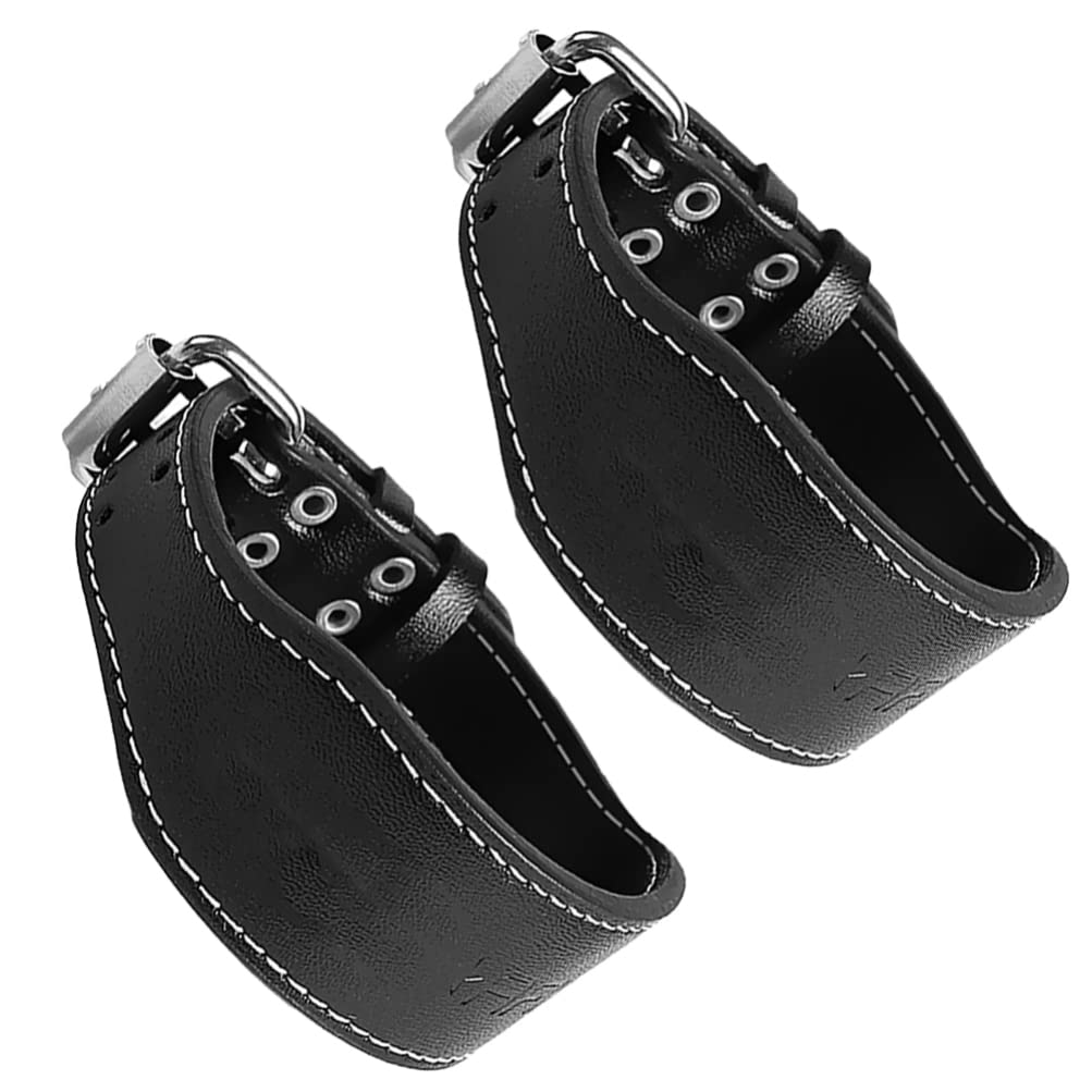 LIOOBO Genuine Cowhide Leather Wide Cuff Bracelet - Punk Biker Armor Wristband for Men & Women (2-Piece Set) | Perfect for Motorcycle Riders, Rock Concerts & Gothic Fashion Accessories