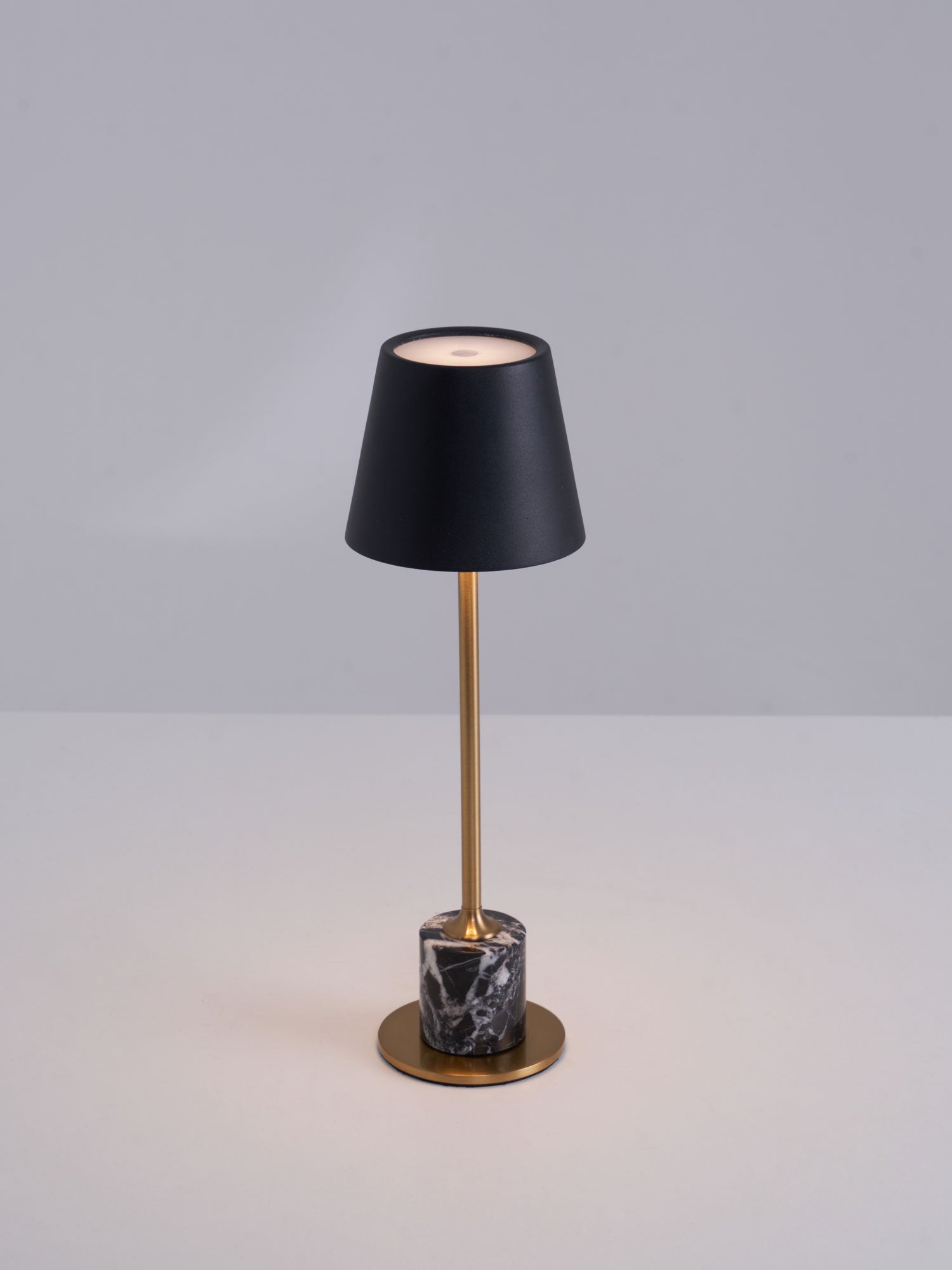 Lirio Mini Marble Table Lamp - Elegant Nightstand & Bedside Lighting for Bedroom, Living Room, Office Decor