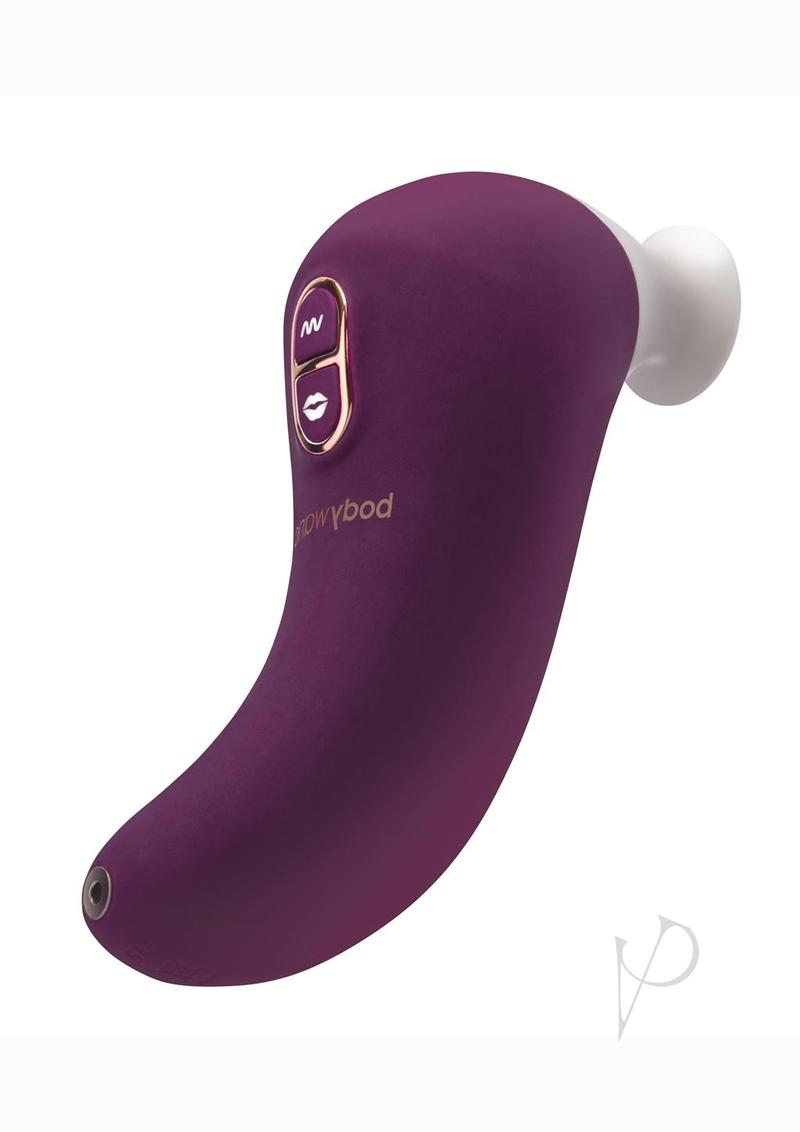 Bodywand Vibro Kiss - Rechargeable Silicone Clitoral Stimulator for Women, Purple/White - Perfect for Solo Play & Couples Intimacy