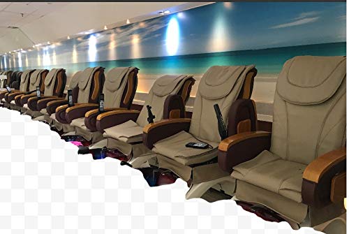 **ZKZ Pedicure Chair Massage Seat Cover with Bottom-Air Cushion – Salon & Spa Comfort (Burgundy) – Perfect for Nail Salons, Spas & Home Relaxation**