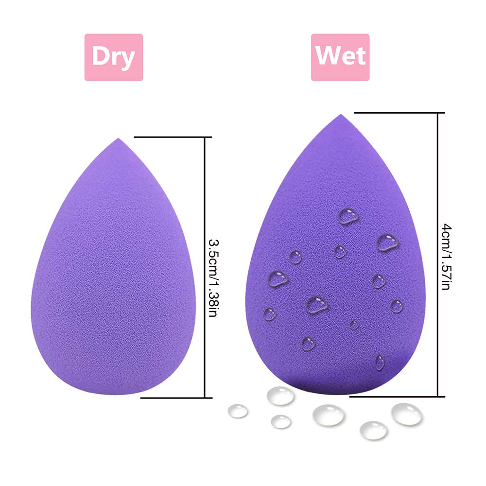 Dolovemk 6PCS Professional Makeup Sponges - Micro Mini Beauty Blender Sponge Set (30mm, Latex-Free, Expands When Wet) - Random 6 Colors for Flawless Foundation & Concealer Application - Perfect for Travel, Everyday Makeup & On-The-Go Touch Ups