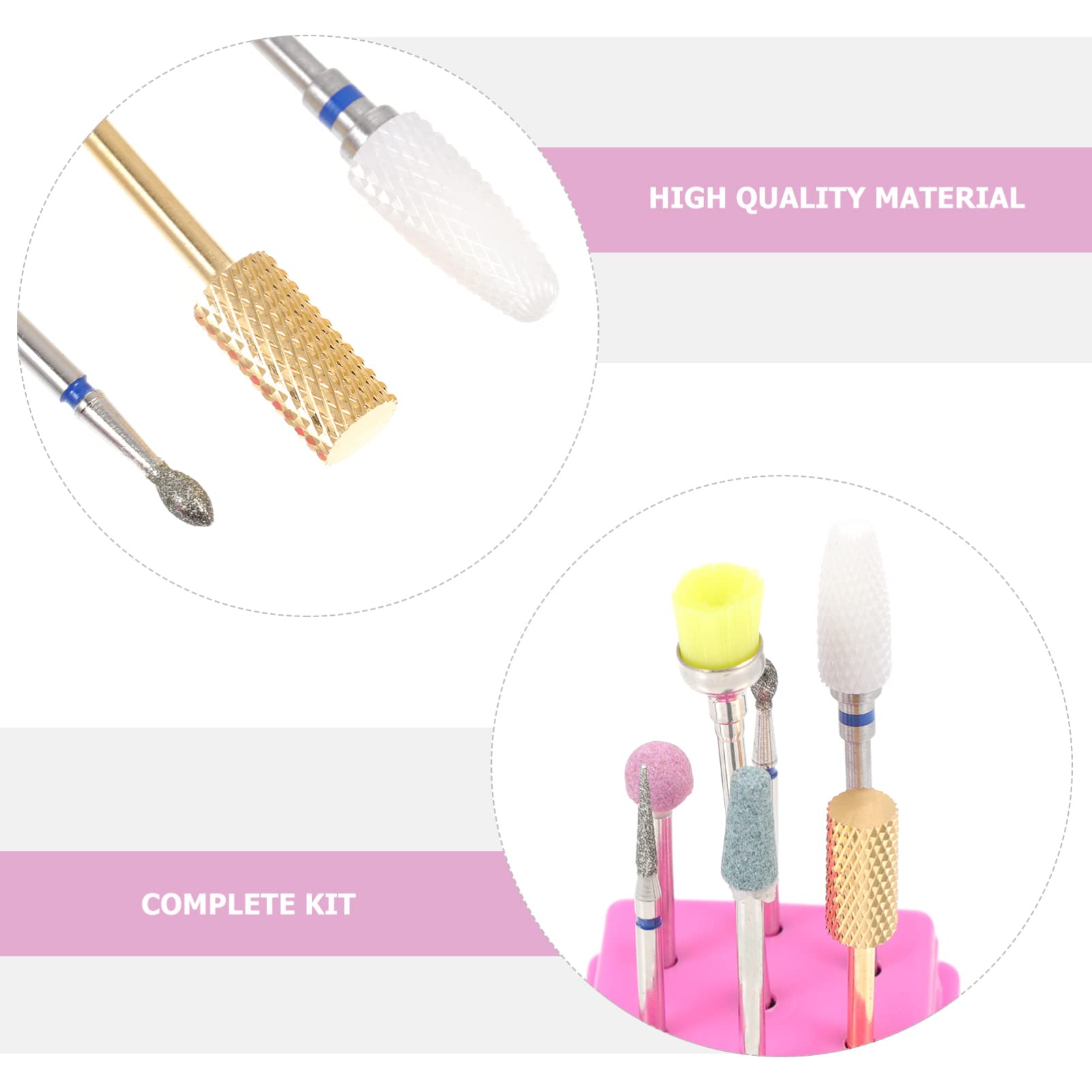 Beaupretty Professional Nail Drill Kit - Electric Nail Grinder with 10 Sanding Bits for Acrylic, Gel & Natural Nails - Perfect for Salon & Home Manicure/Pedicure (Great Gift for Nail Lovers)