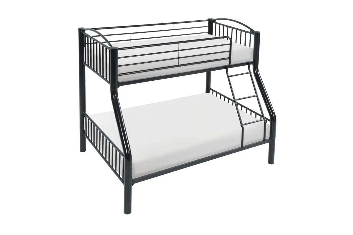 Beckett Twin Over Twin Bunk Bed B2021 - Space-Saving Kids Bunk Bed for Small Rooms, Sleepovers & Shared Bedrooms - Sturdy Wooden Frame with Safety Rails & Ladder