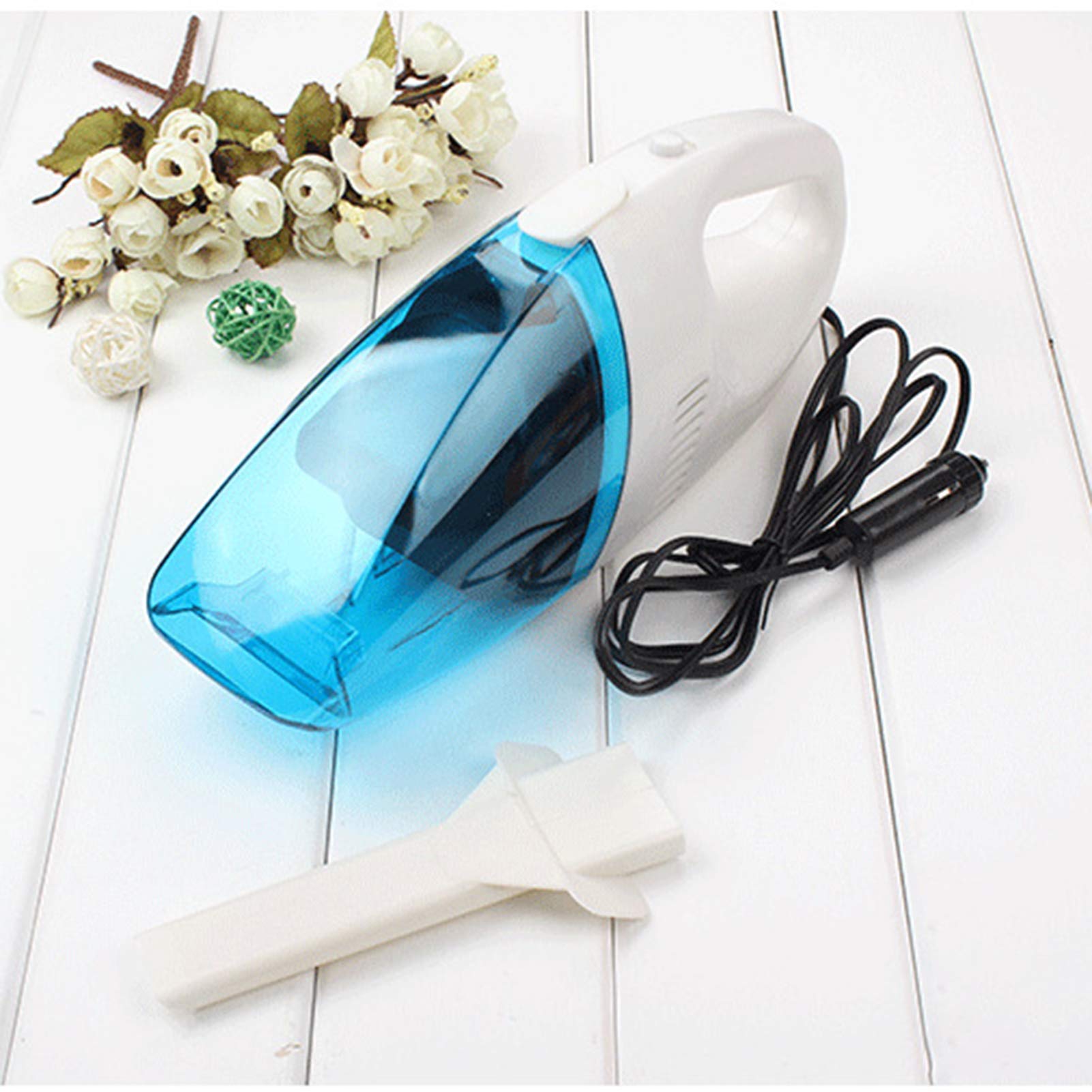 Xinyijiayi Mini Portable Car Vacuum Cleaner - Wet and Dry Car Cleaner with Transparent Design for Home, Office, and Auto Detailing