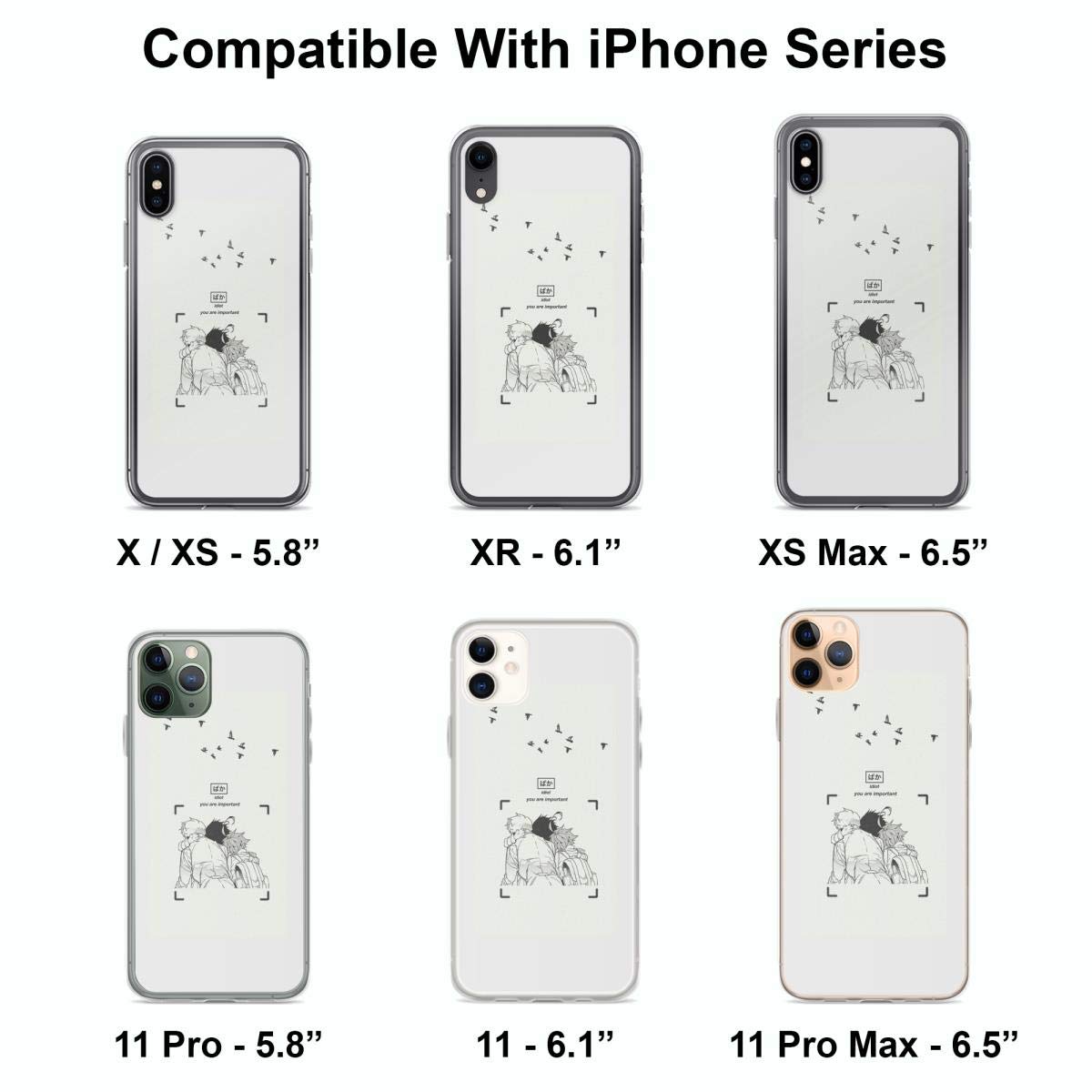 The Promised Neverland Anime Phone Case for iPhone 15/14/13/12/11/X/Xs/Xr/8/7/6/6s Plus Pro Max - Clear Protective Cover - Perfect for Fans, Daily Use & Gift Giving