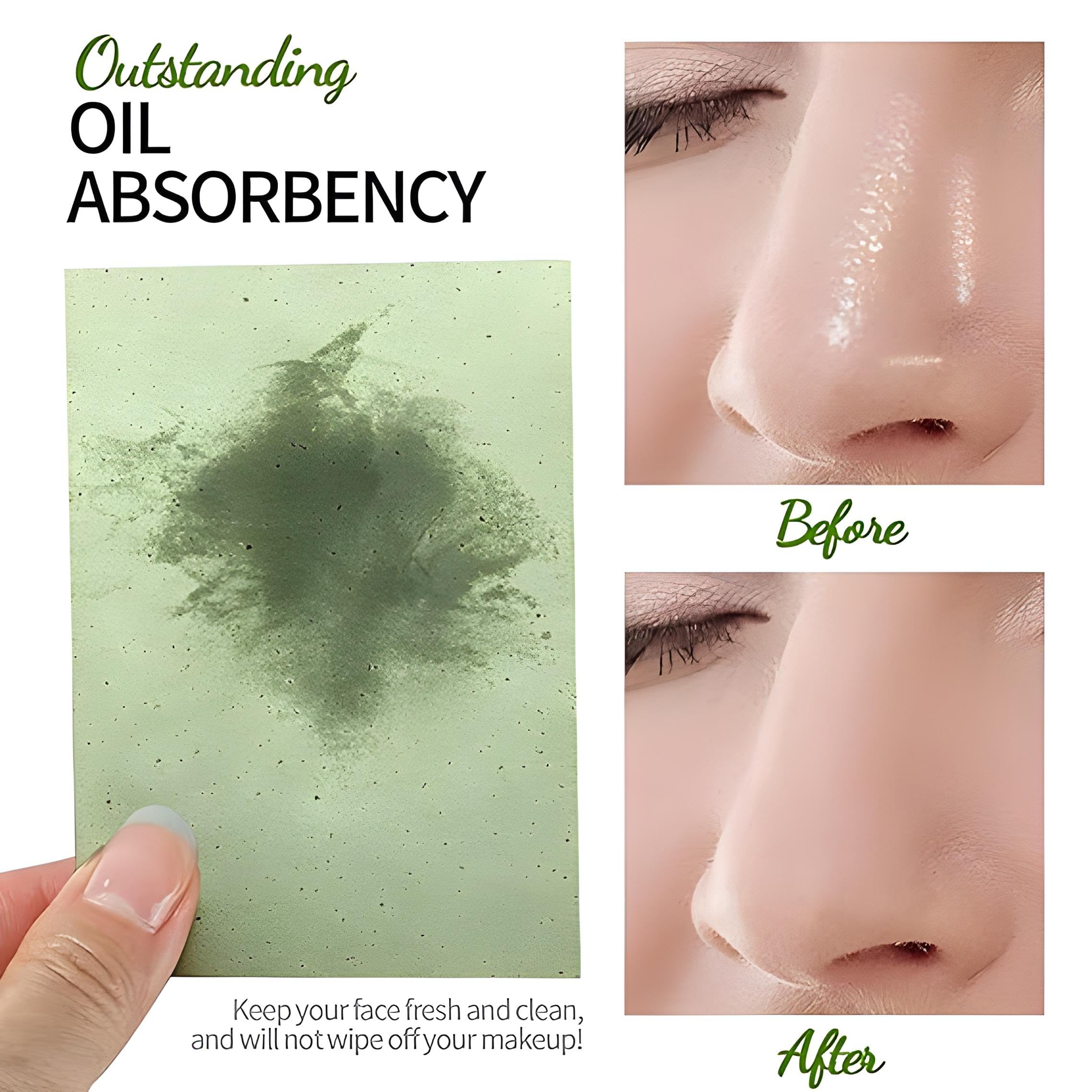 100 Sheets Oil Absorbing Blotting Paper for Face - Matte Finish Makeup Blotting Sheets, Oil Control & Shine Removal for Oily Skin - Perfect for On-the-Go Touch Ups, Gym, Travel & Daily Use