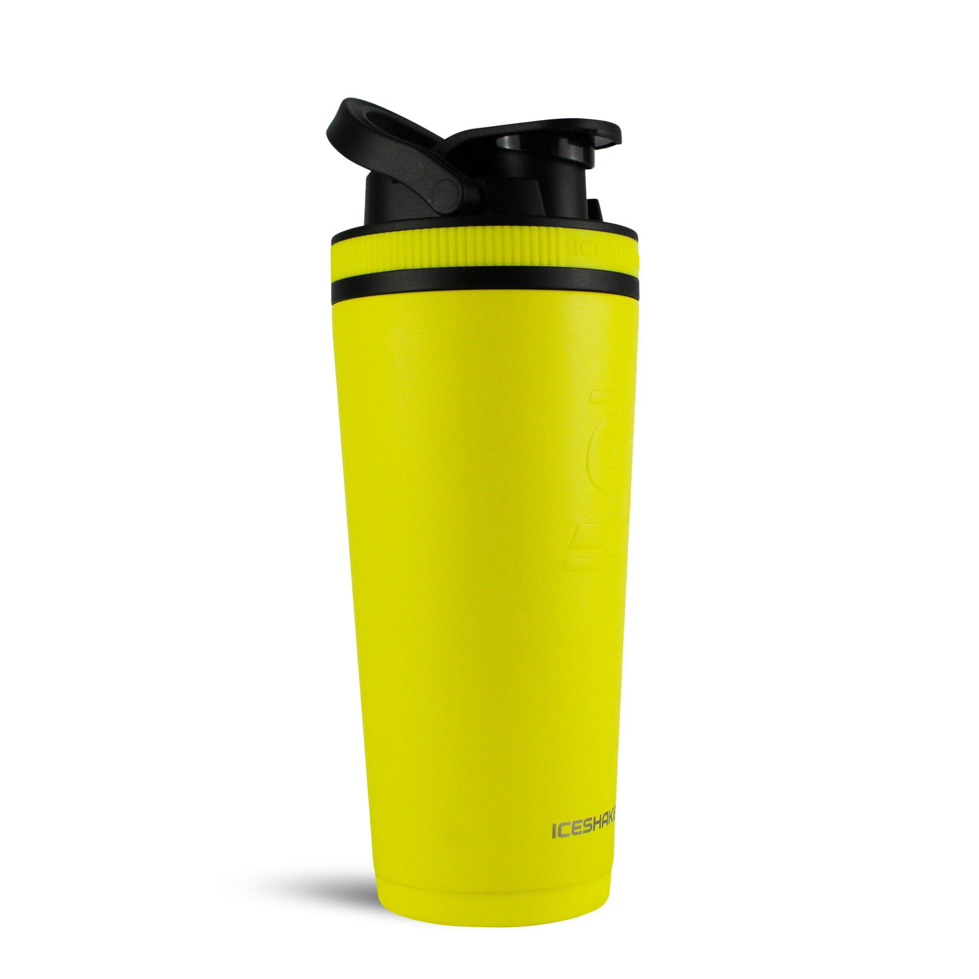 26oz Ice Shaker Matte Series Protein Shaker Bottle - Yellow | Leakproof Gym Water Bottle for Workouts, Protein Mixing & Sports Hydration