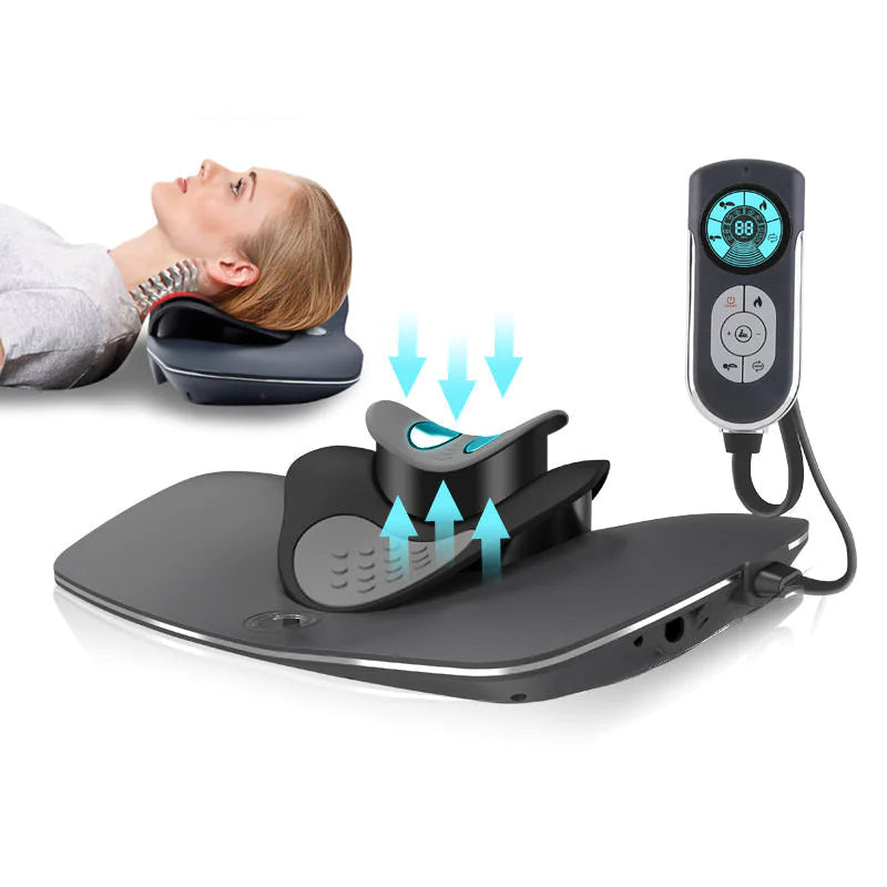 Relaxing Neck Massager with Heat & Vibration - Portable Pain Relief for Shoulder & Back - Perfect for Office, Travel & Home Use
