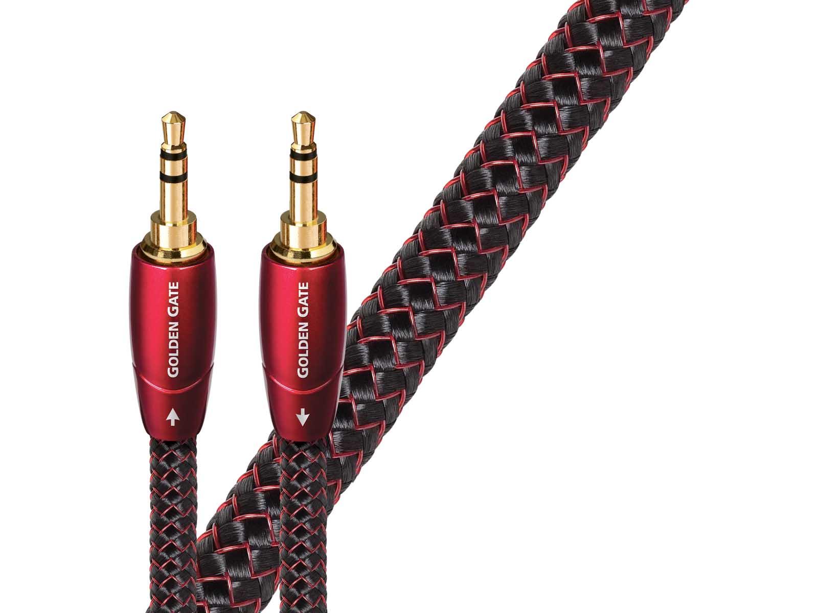 Audioquest Golden Gate Mini Jack - Premium 3.5mm Audio Cable for High-Quality Sound | Perfect for Headphones, Speakers & Home Theater Systems