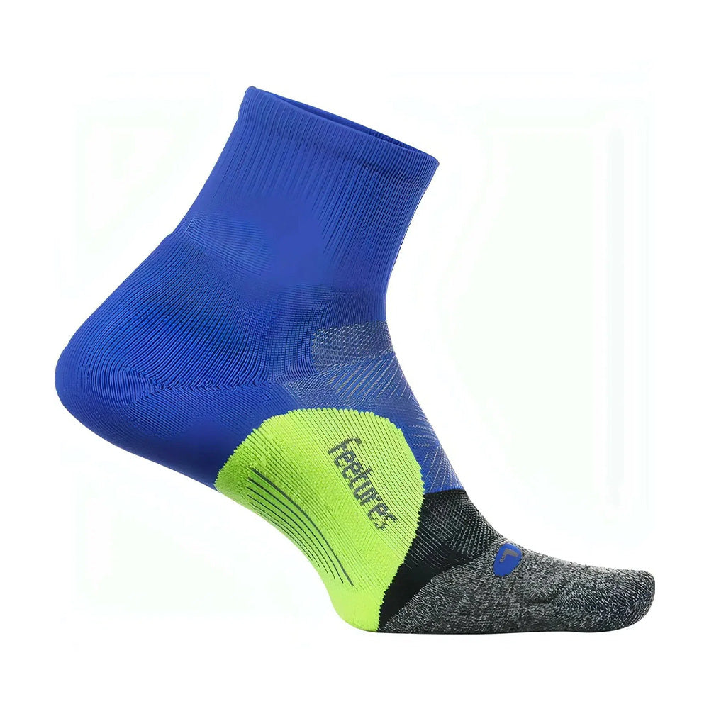 Feetures Elite Light Cushion Quarter Running Socks - Breathable Performance Socks for Men & Women - Perfect for Marathon, Hiking & Athletic Activities