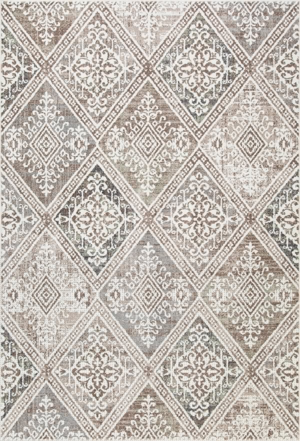 7x9 Beige Area Rug - Soft & Durable Living Room Rug for Home Decor, Bedroom, Office - Non-Slip & Easy to Clean