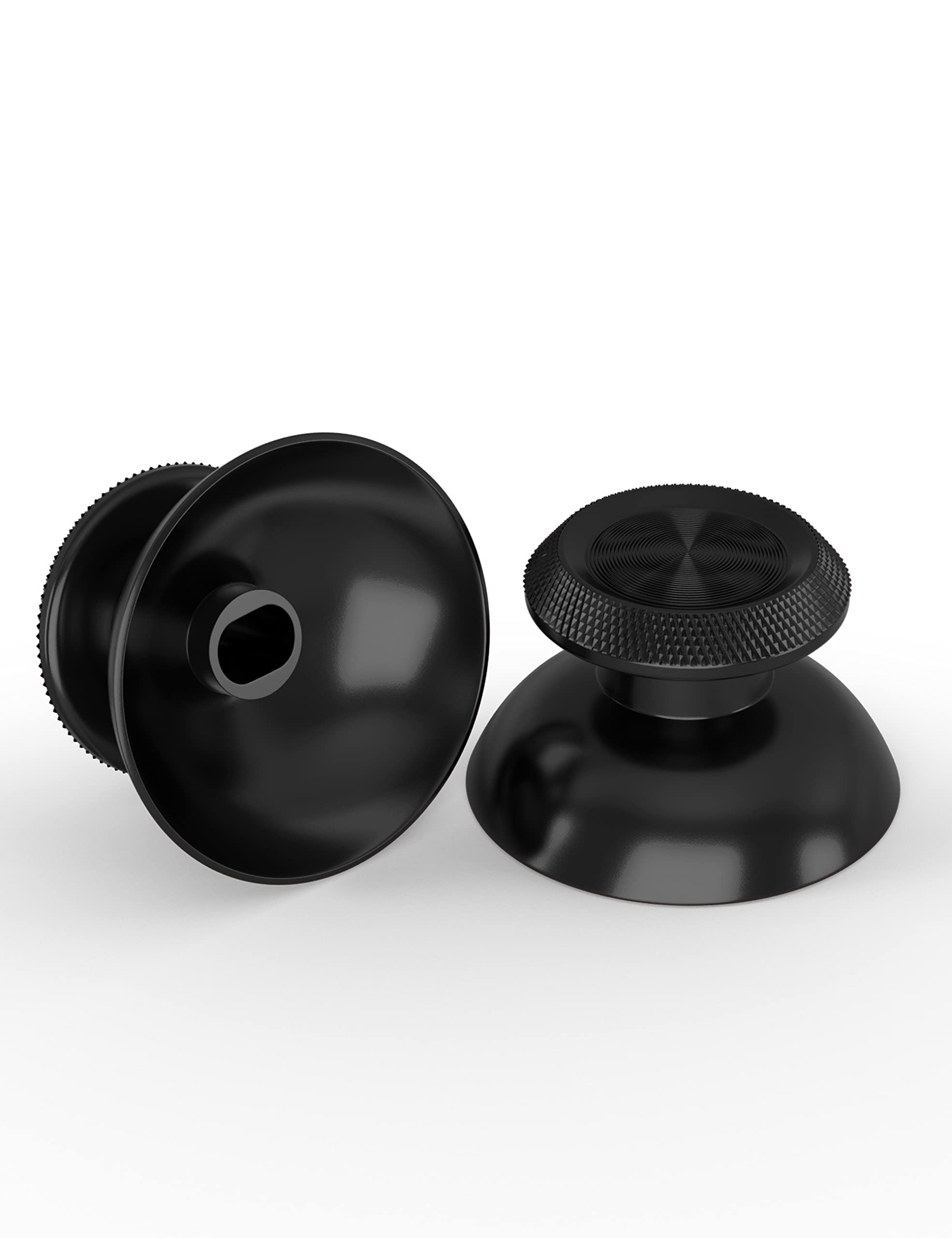 PS5 Metal Thumbsticks - Aluminum Joystick Replacement Kit for DualSense Controller (Black) - Gaming Accessories