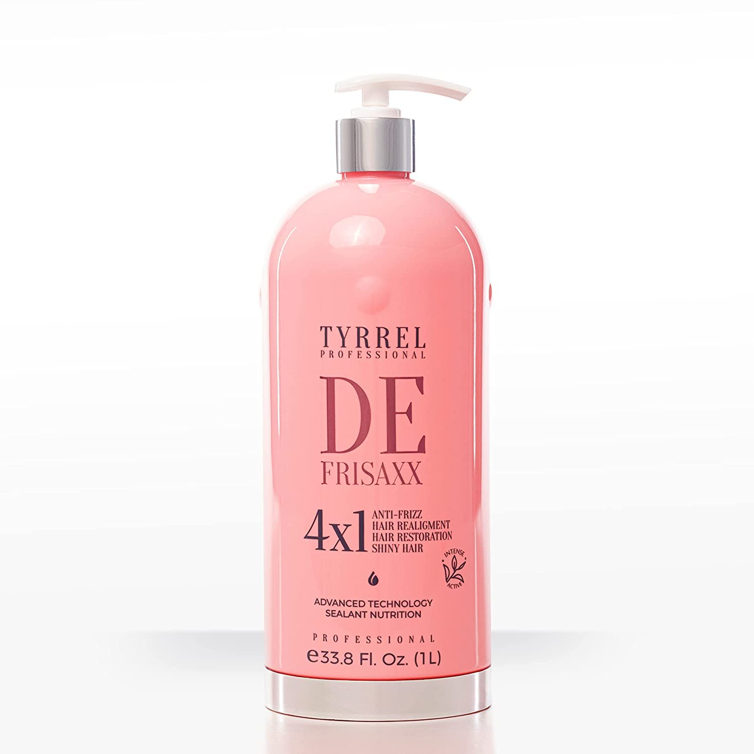 Tyrrel Professional Defrisaxx 4X1 Defrizz Straightening Treatment for Frizzy Hair - Salon Quality Smoothing & Styling Solution for Home Use