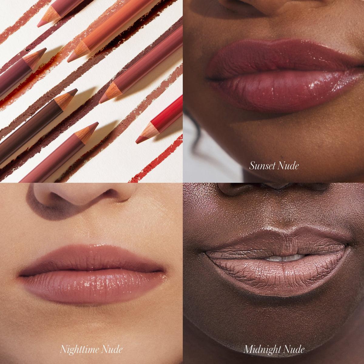 Nude Lip Pencil - Long Lasting Matte Lip Liner for Natural Look | Perfect for Everyday Wear, Date Night & Professional Makeup