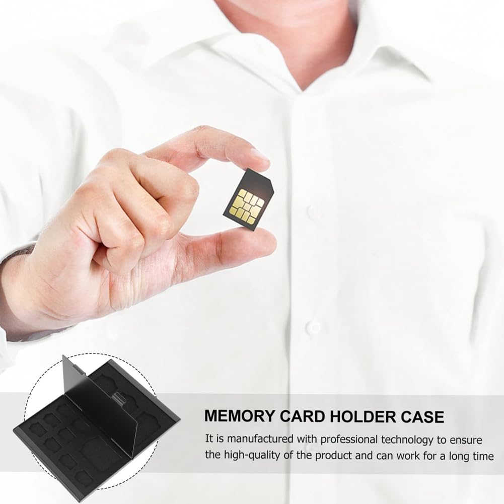 Torribala Portable Memory Card Holder - Waterproof SD/TF Card Storage Case with 4 SD & 8 Micro SD Slots - Perfect for Cameras, Drones, Phones & Travel Accessories