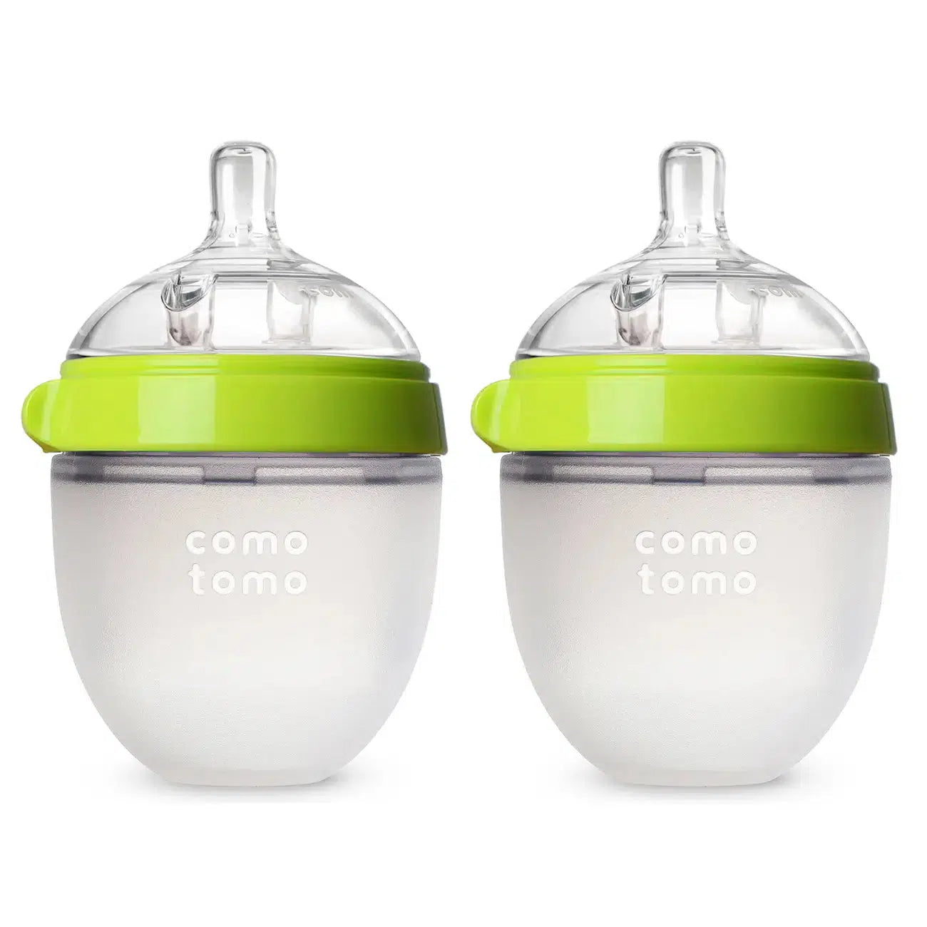 ComoTomo 5oz Silicone Baby Bottles (2 Pack) - BPA-Free, Anti-Colic, Easy-Grip - Perfect for Newborns & Infants - Ideal for Travel, Daycare & On-the-Go Feeding