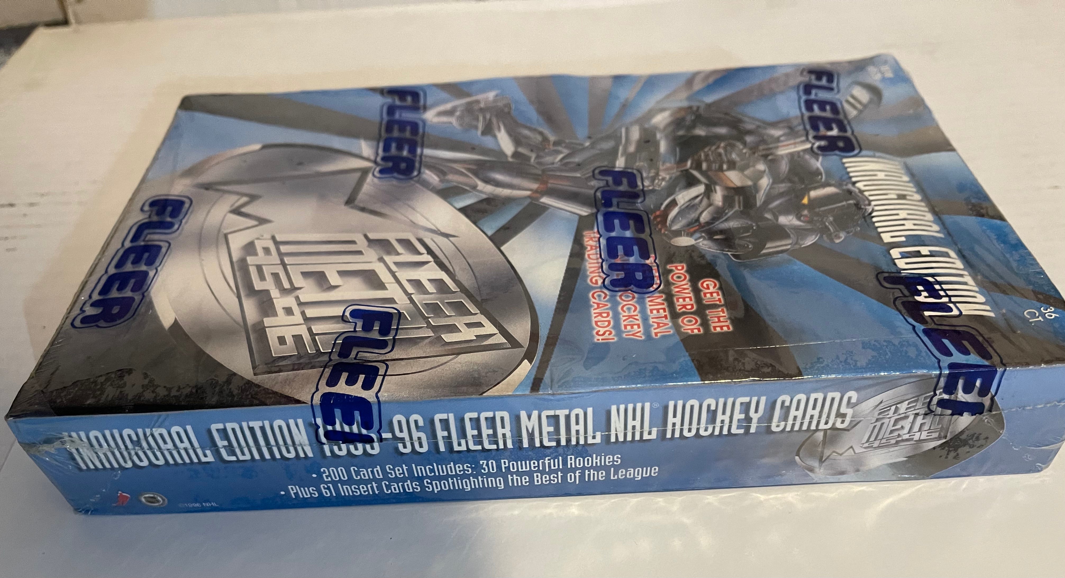 1995-96 Fleer Metal Hockey Cards - 36 Packs Factory Sealed Box with Rare Collectibles | Perfect for Sports Memorabilia Collectors & NHL Fans