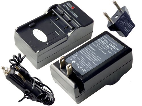 Panasonic DE-A91BA Replacement AC/DC Rapid Battery Charger with Car Cord & EU Plug Adapter - Fast Charging for Cameras, Camcorders & Electronics On-The-Go