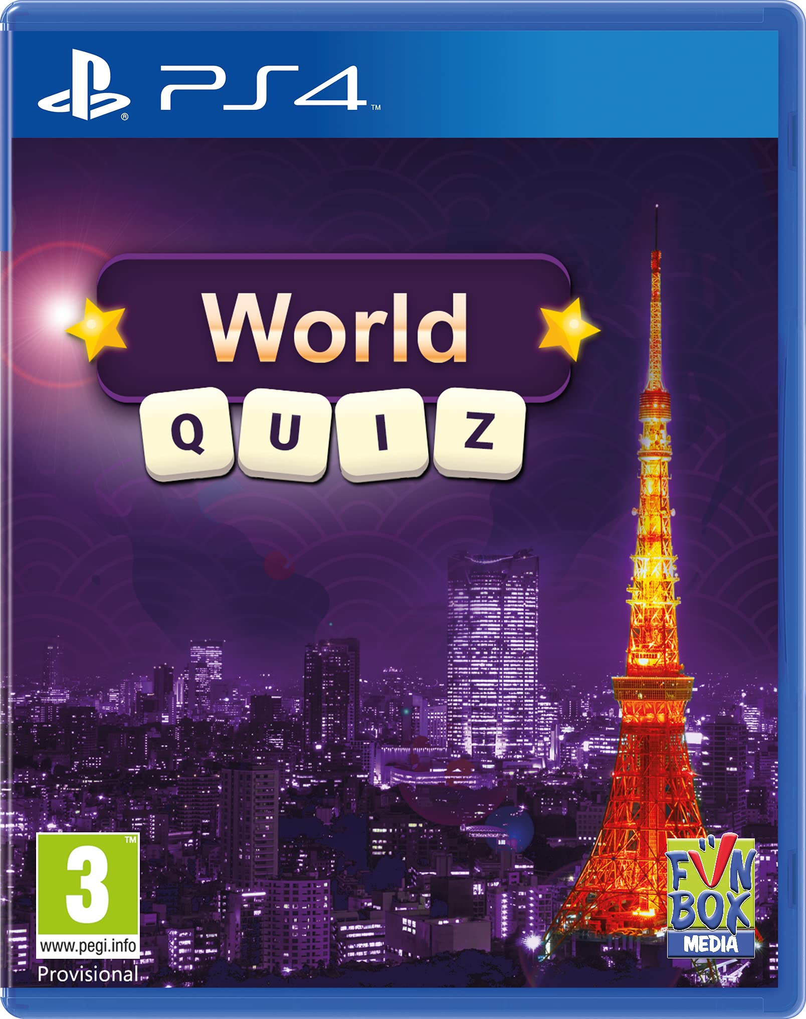 World Quiz Game for PS4 - Fun Trivia & Geography Challenge - Perfect for Family Game Nights & Parties