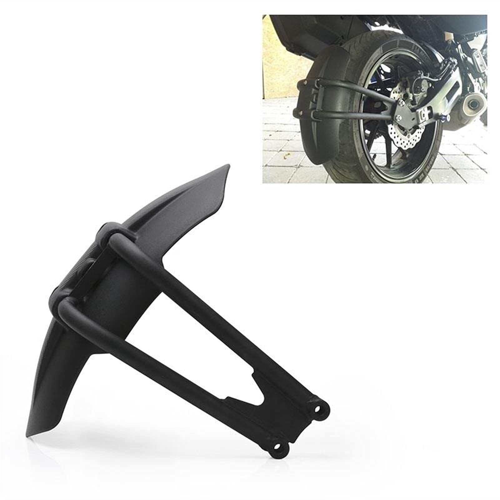 Vance Technology Motorcycle Mudguards for Yamaha MT-09 FZ09 MT-07 FZ07 (2014-2016) - Rear Fender Splash Guard Mudflap - Retro Style Upgrade Accessories for Street Bikes & Urban Riding