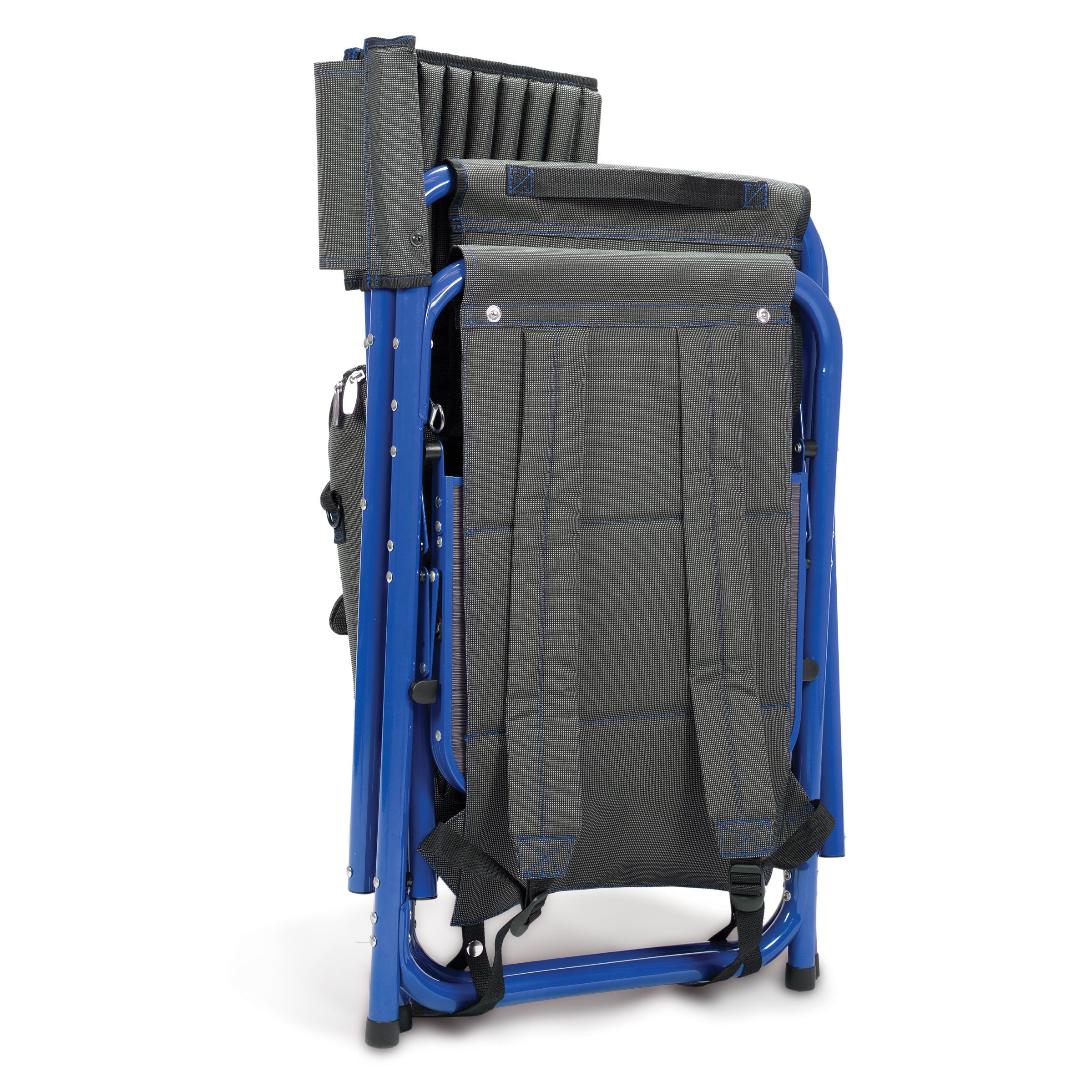PICNIC TIME Fusion Portable Camping Chair with Detachable Side Table & Insulated Soft Cooler - Heavy Duty Folding Beach Lawn Chair for Adults - Perfect for Outdoor Camping, Beach Trips, Picnics and Backyard Relaxation