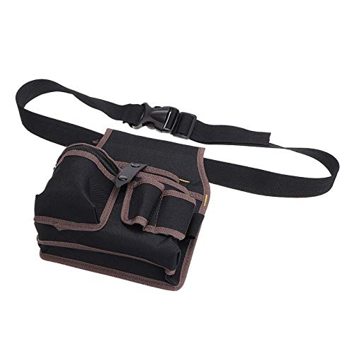 Durable Canvas Electrician Tool Belt with Multiple Pockets - Portable Waist Bag for Maintenance & Repair Work | Heavy-Duty Storage Pouch for Electricians, Carpenters & DIY Projects
