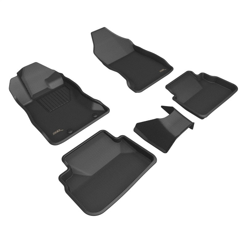 3D Maxpider 2022-2023 Subaru WRX Custom Fit Floor Mats - Kagu R1 & R2 Series in Black | All-Weather Protection & Premium Car Interior Accessories for Daily Commute & Road Trips