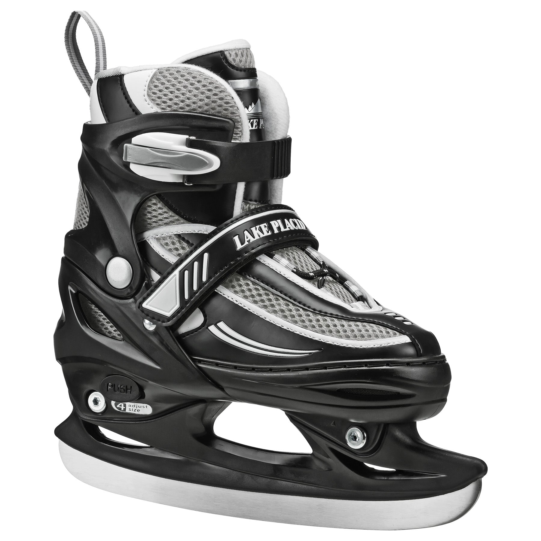 Lake Placid Summit Boys Adjustable Ice Skates for Hockey & Figure Skating - Perfect for Kids & Youth Outdoor Winter Sports