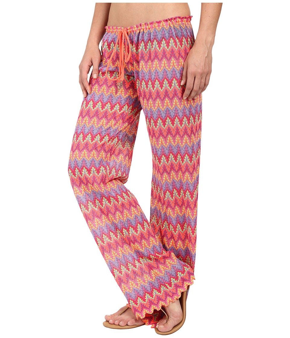 Luli Fama Song of The SEA Women's High Waisted Beach Pants - Flowy Boho Swim Cover Up for Pool, Vacation & Summer Outfits