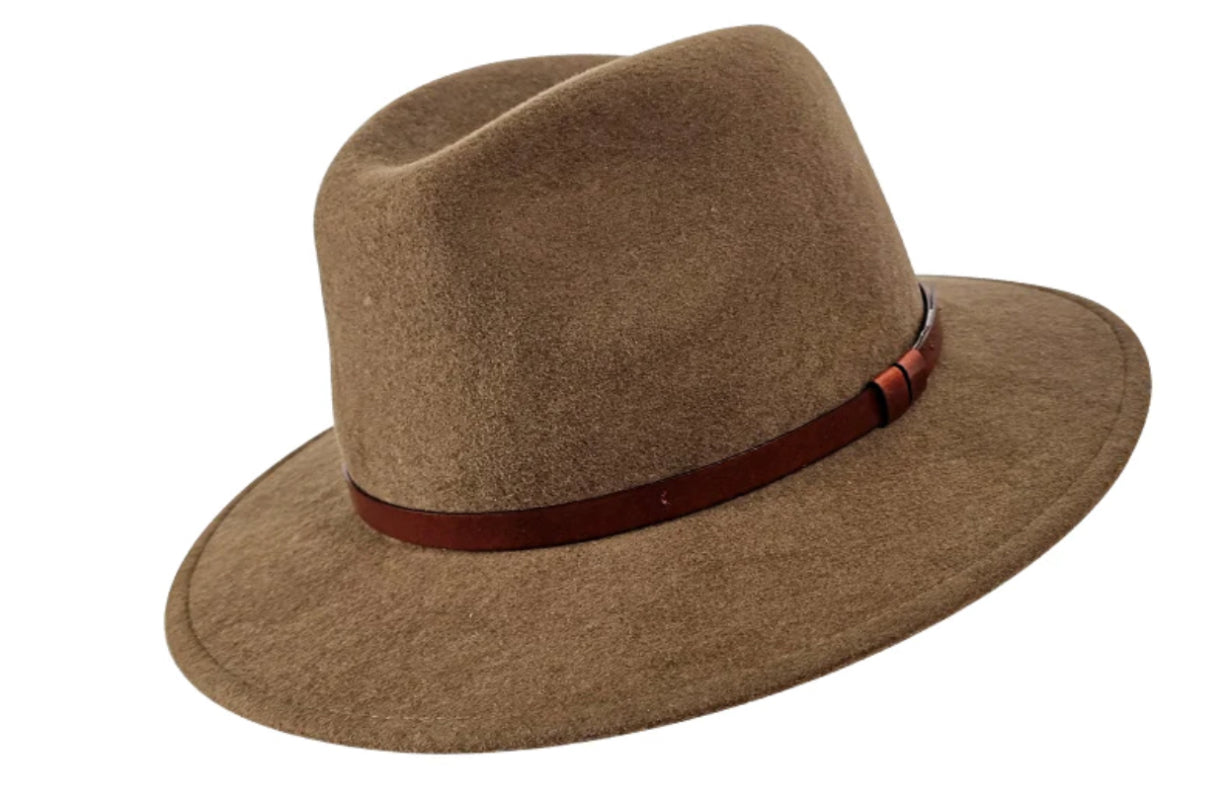 Stanton Crushable Casual Fedora Hat for Men & Women - Lightweight & Packable Acorn Brown Fedora - Perfect for Travel, Outdoor Adventures & Everyday Wear