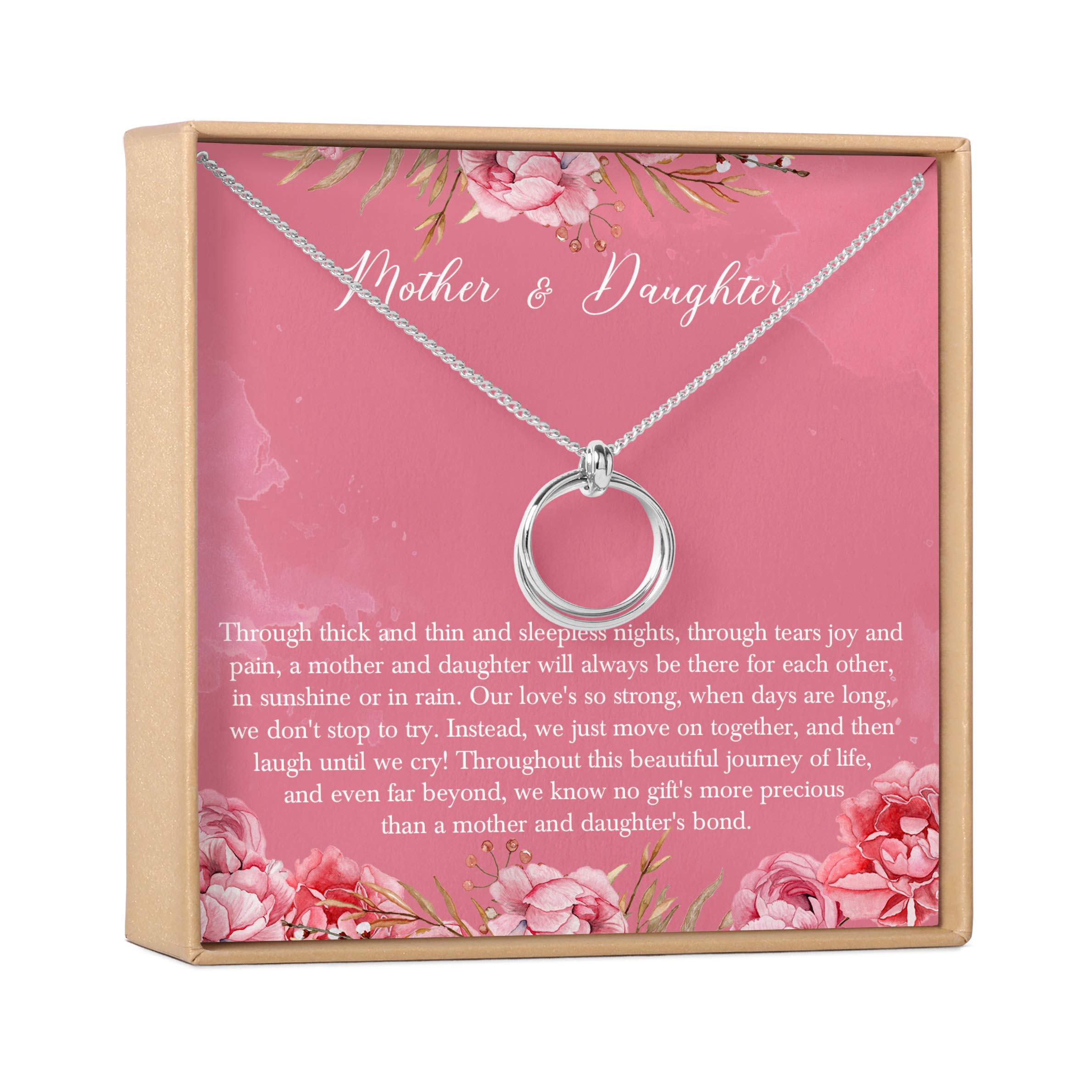 Mother Daughter Necklace Set - Heart Shaped Matching Jewelry Gift for Birthday, Christmas, Valentine's Day | Perfect for Mother's Day, Anniversary & Special Occasions