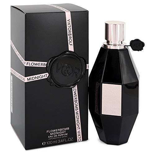 Flowerbomb Midnight Eau de Parfum Spray for Women - 3.4 oz Luxury Perfume with Eternity & Destiny Notes | Comfortable Long-Lasting Fragrance for Evening Events, Date Nights & Special Occasions