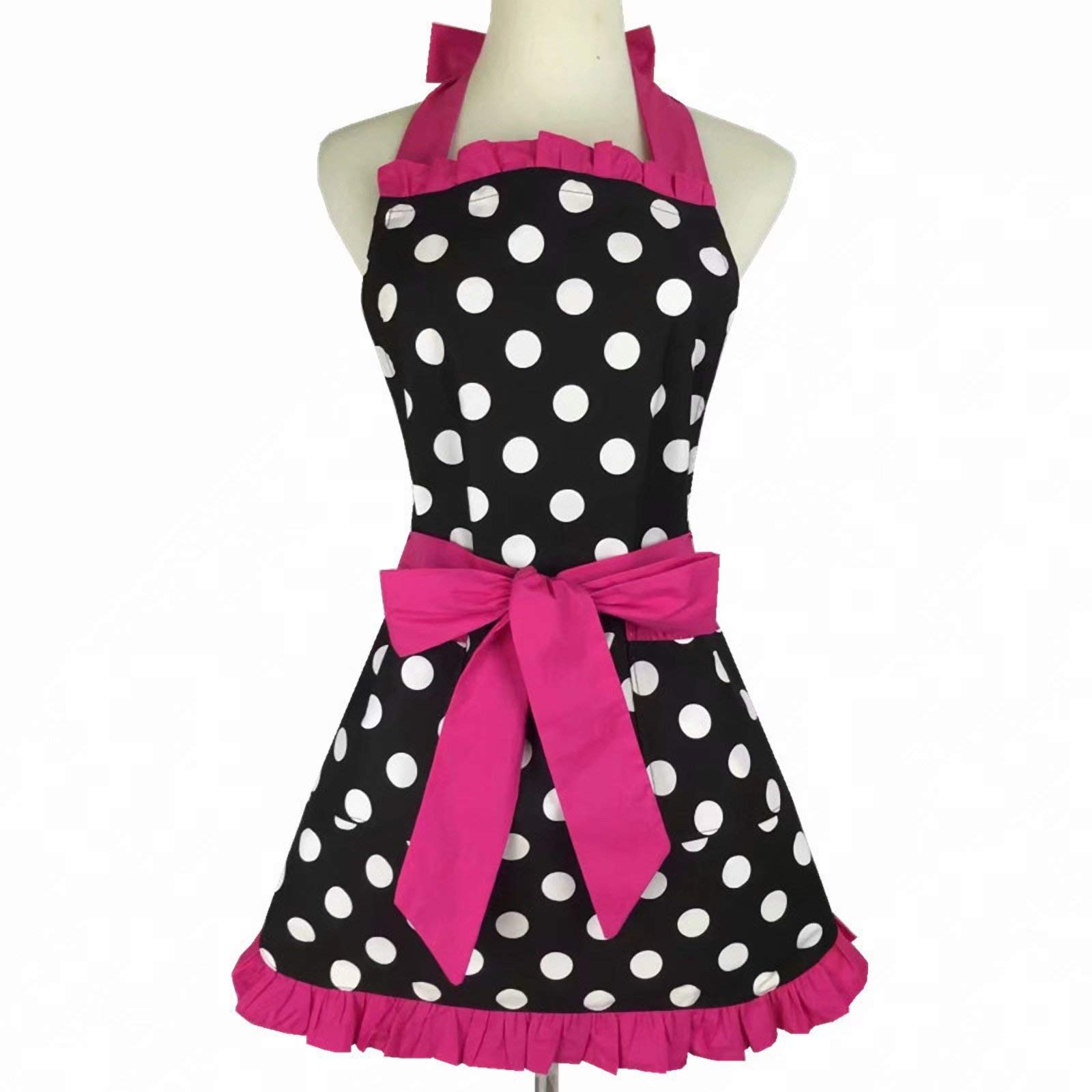 Cotton Apron with Pocket for Baking & Cooking | Women & Girls Kitchen Wear