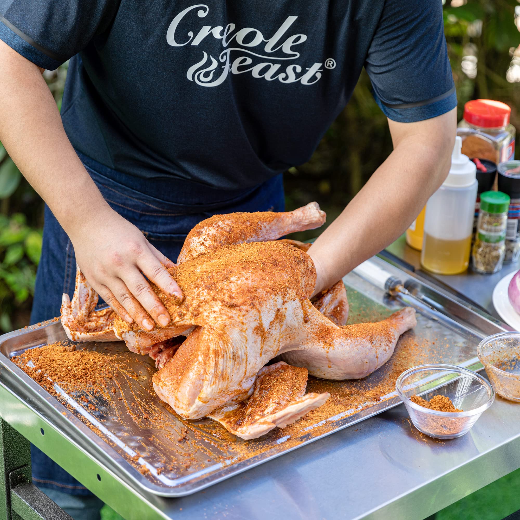 TF30TG Turkey Fryer Set - 50,000 BTU Propane Burner with 30 Qt & 10 Qt Aluminum Pots, Fish Boiler Steamer Kit & Heat-Resistant Gloves - Perfect for Thanksgiving, Outdoor Cooking, Backyard BBQs, and Camping Trips