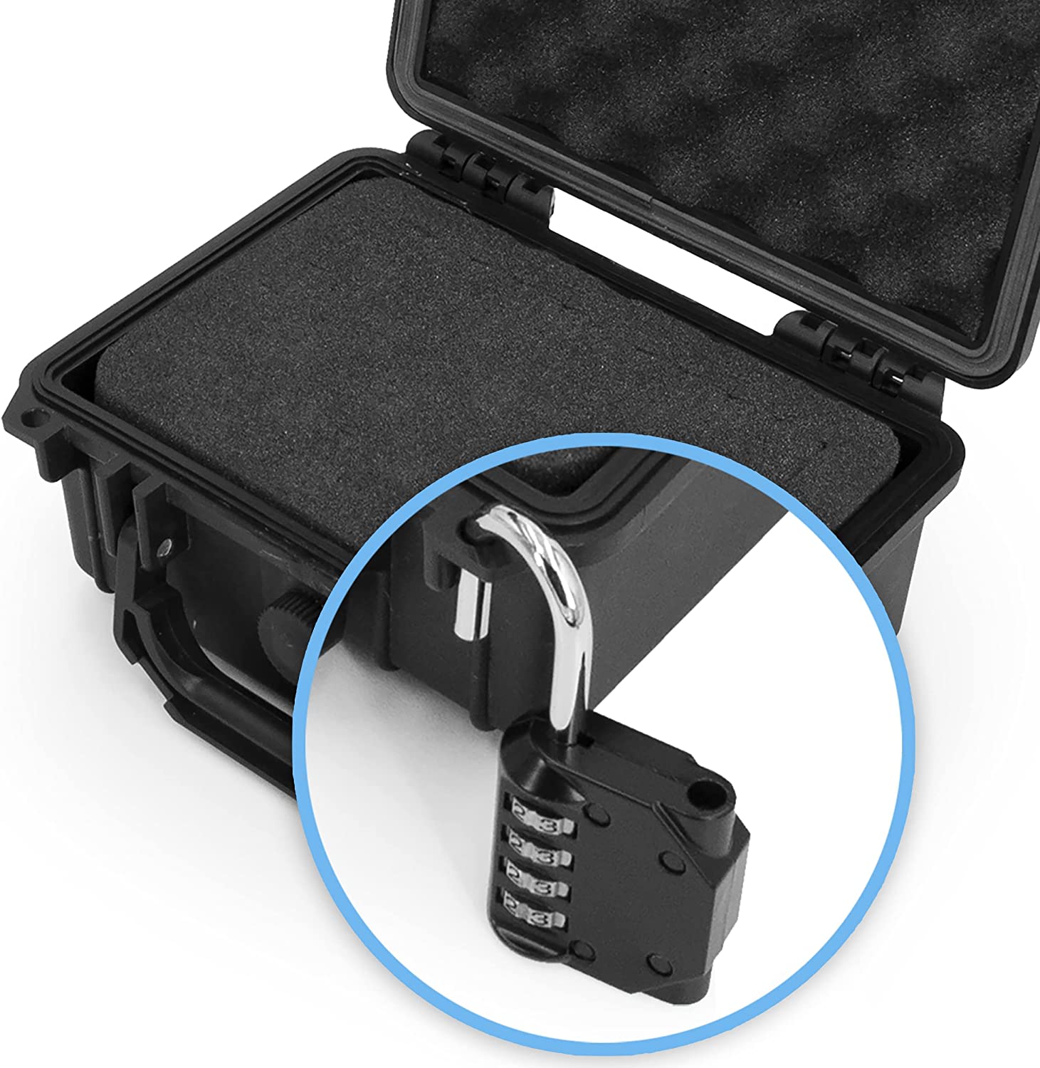 CASEMATIX Graded Coin Holder Case - Waterproof Storage Box for PCGS & NGC Coin Slabs (Fits 15+), Customizable Foam Insert with Security Padlock - Perfect for Coin Collectors & Numismatic Display at Home or Shows