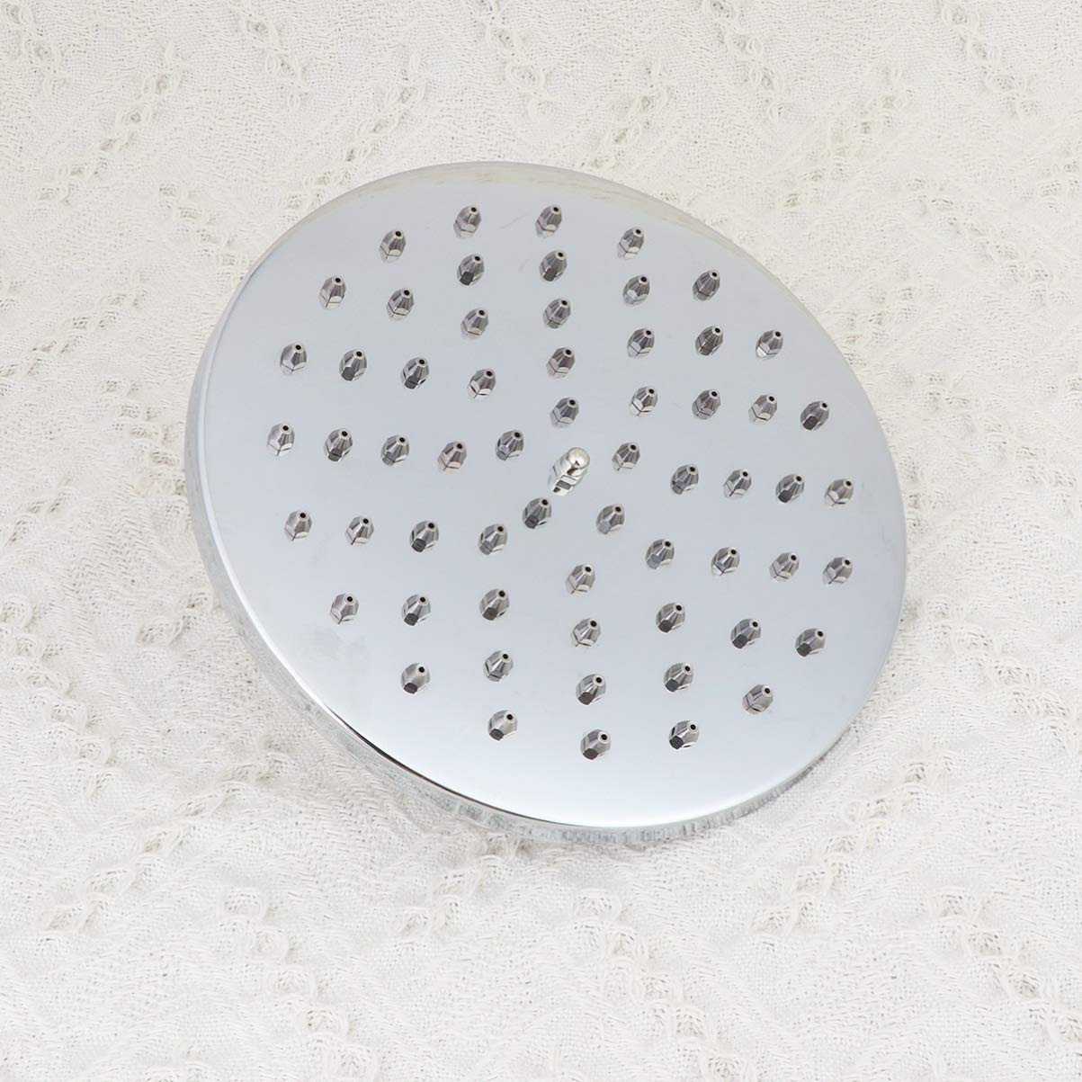 High Pressure 8-Jet Rainfall Shower Head - Stainless Steel Bathroom Spray with Boost Technology for Powerful Water Flow | Perfect for Spa-Like Relaxation & Water Conservation