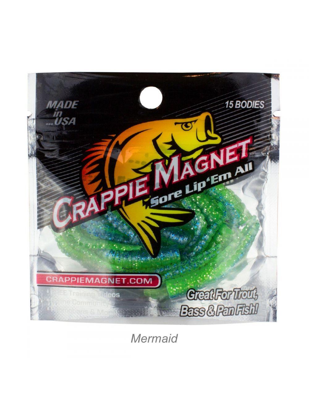 Leland Lures Crappie Magnet 15-Piece Soft Plastic Bait Kit for Crappie Fishing - Perfect for Freshwater Fishing & Ice Fishing