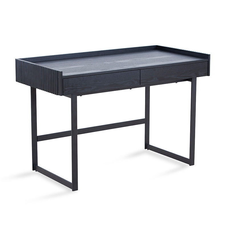 Montana Study Desk 120cm Black Ash - Modern Writing Desk for Home Office, Study Room & Dormitory - Sturdy Computer Desk with Spacious Work Surface