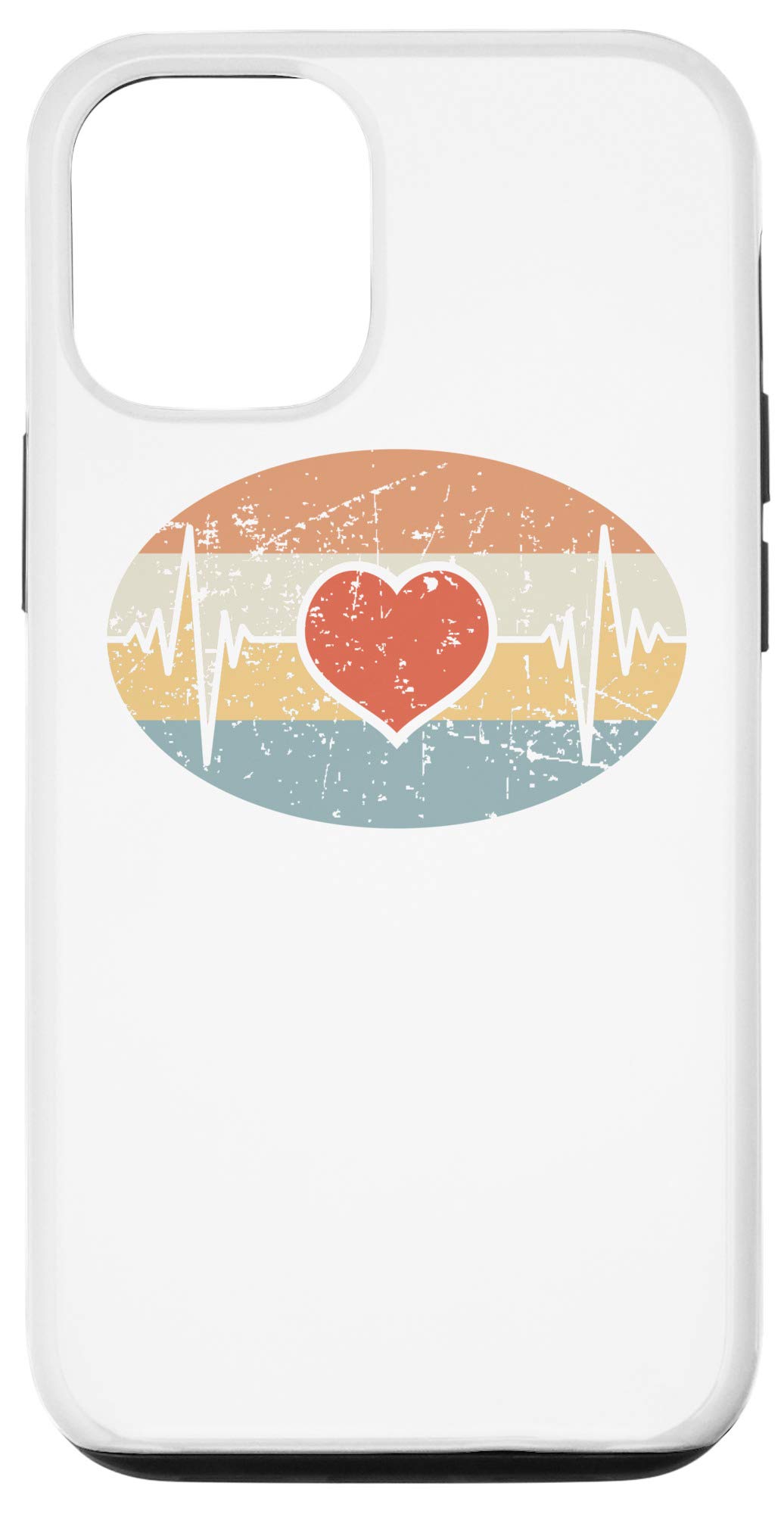 iPhone 12/12 Pro Heartbeat Pulse Phone Case - Anatomical Heart Design for Cardiology Lovers - Perfect for Doctors, Nurses & Medical Students - Shockproof Protective Cover for Daily Use