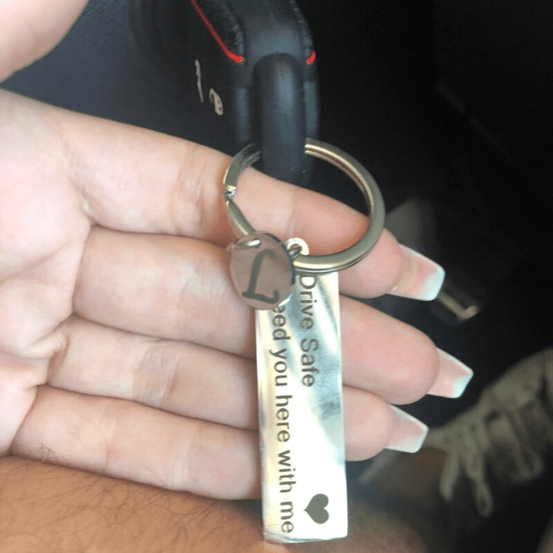 Drive Safe Keychain - Car Safety Key Holder for Keys & Keyrings - Perfect for Drivers, Commuters & Road Trips