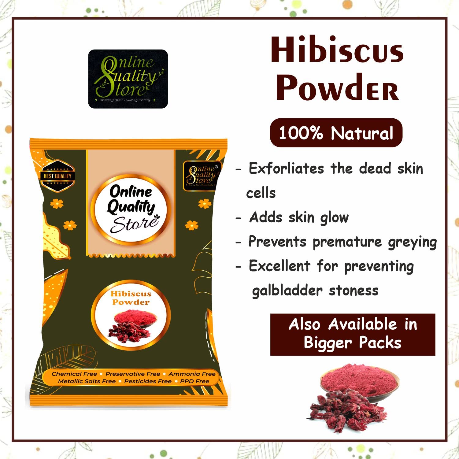 Organic Amla, Reetha, Shikakai, Bhringraj & Hibiscus Hair Powder Combo - 1400g Ayurvedic Hair Mask for Dry, Frizzy & Damaged Hair | Natural Hair Growth Treatment | DIY Hair Pack for Smooth & Shiny Hair | Perfect for Home Hair Care Routine & Spa Treatments